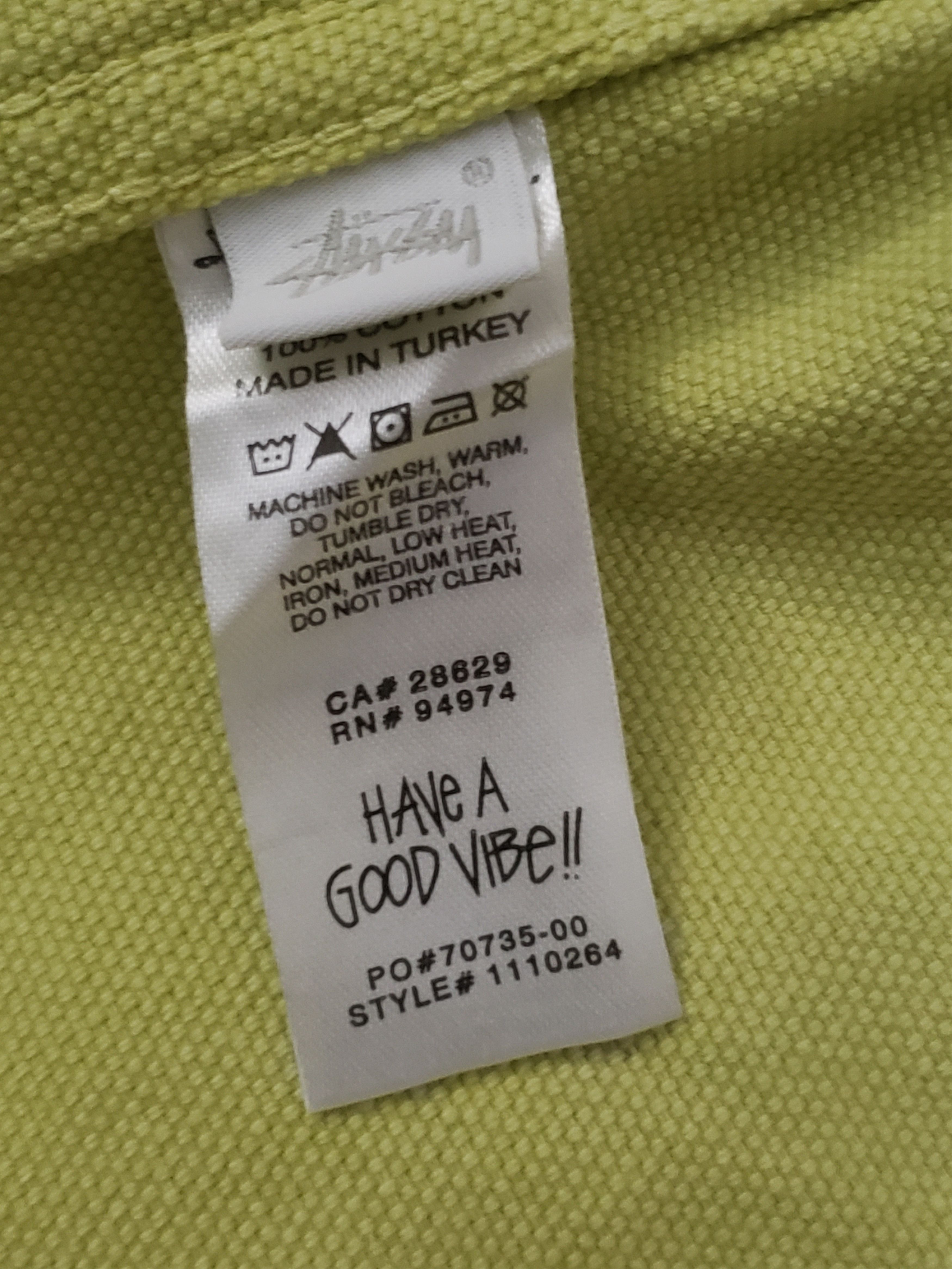 Stussy Stussy 2021 Washed Canvas Zip Work Shirt Size US XL / EU 56 / 4 - 6 Thumbnail