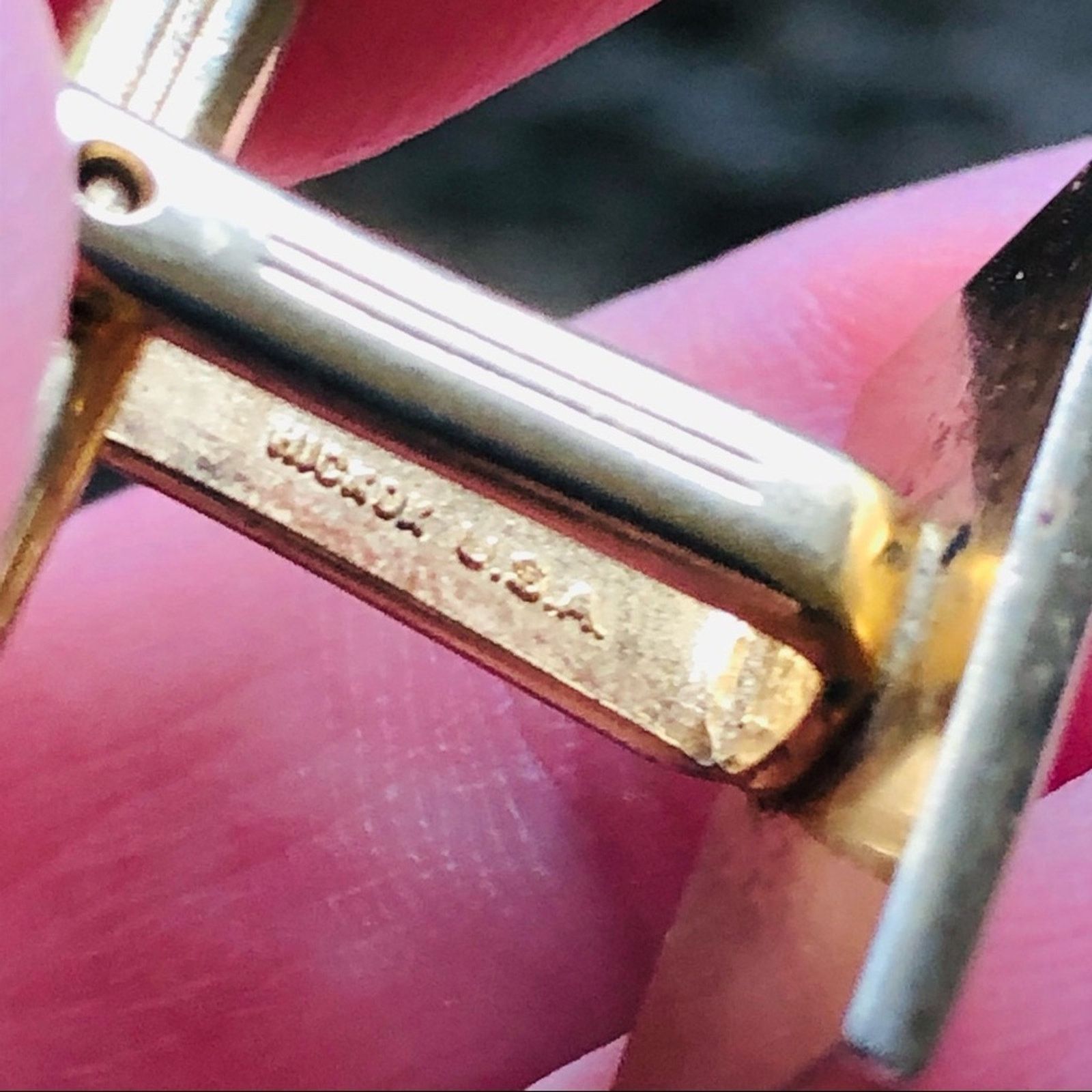 Vintage Vintage men’s Hickok gold rectangle cuff links Size ONE SIZE - 7 Thumbnail