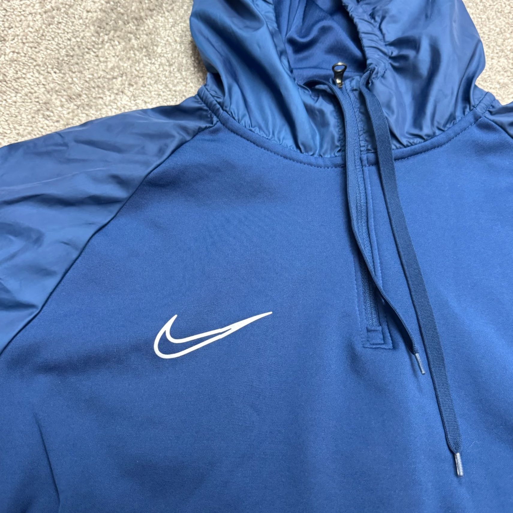 Nike Nike Dri-Fit Academy Hoodie Raglan Sleeve Pullover Mens Large Blue Football, Sports, Athleisure, Classic, Outdoor, Nike Dri-FIT Size L / US 10 / IT 46 - 6 Thumbnail