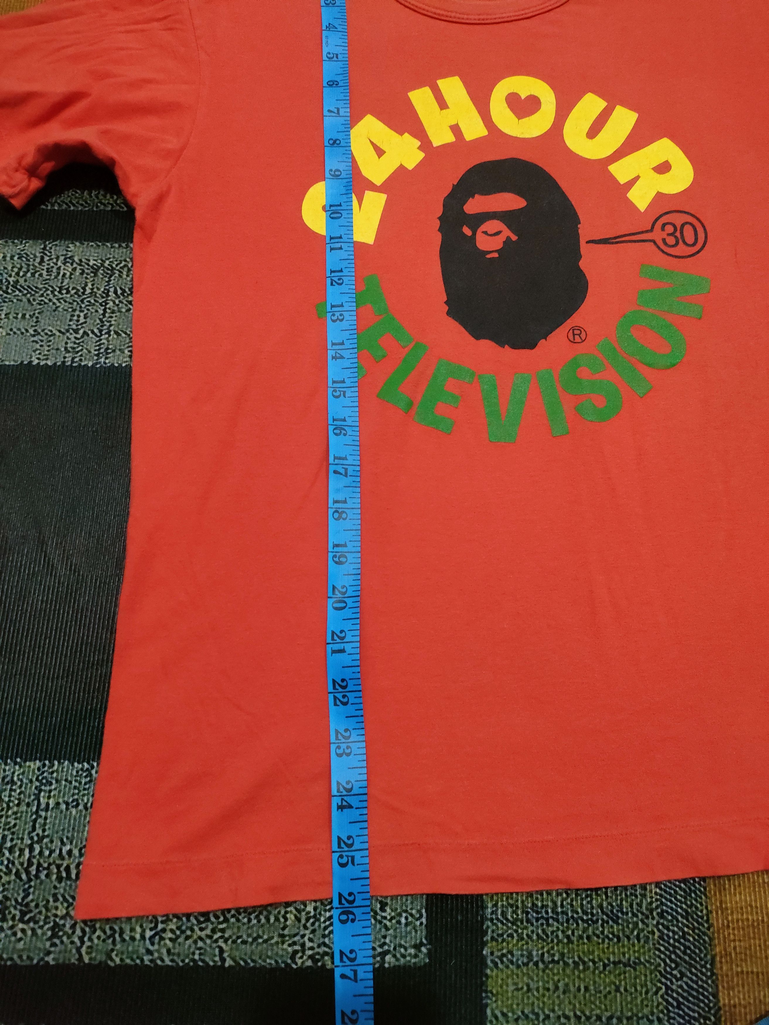 Bape × Vintage Bape 24 Hours Television Tee Size US L / EU 52-54 / 3 - 5 Thumbnail