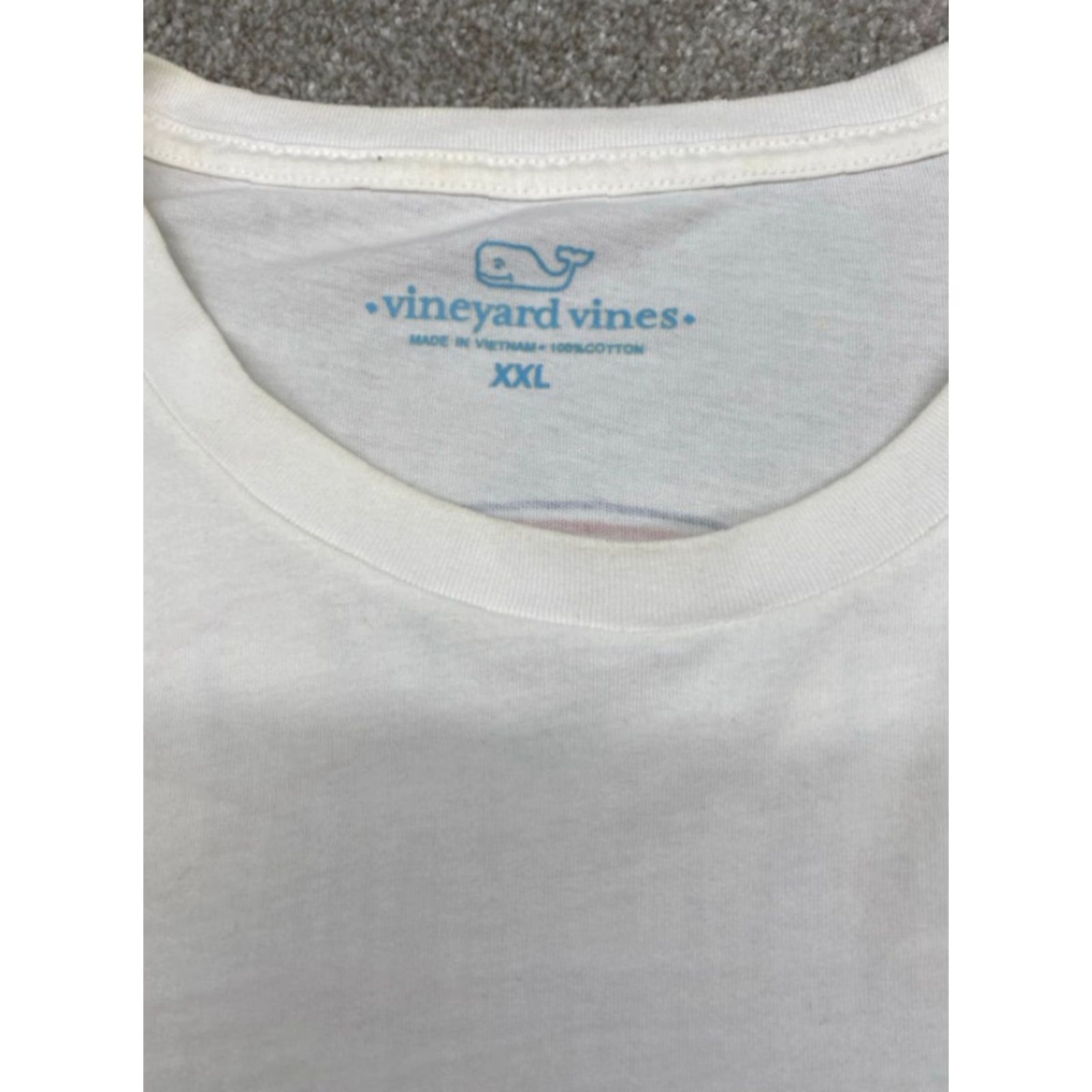 Vineyard Vines VINEYARD VINES T-Shirt Mens 2XL Pocket Long Sleeve White Dog Fetching 4373 Size US XXL / EU 58 / 5 - 4 Thumbnail