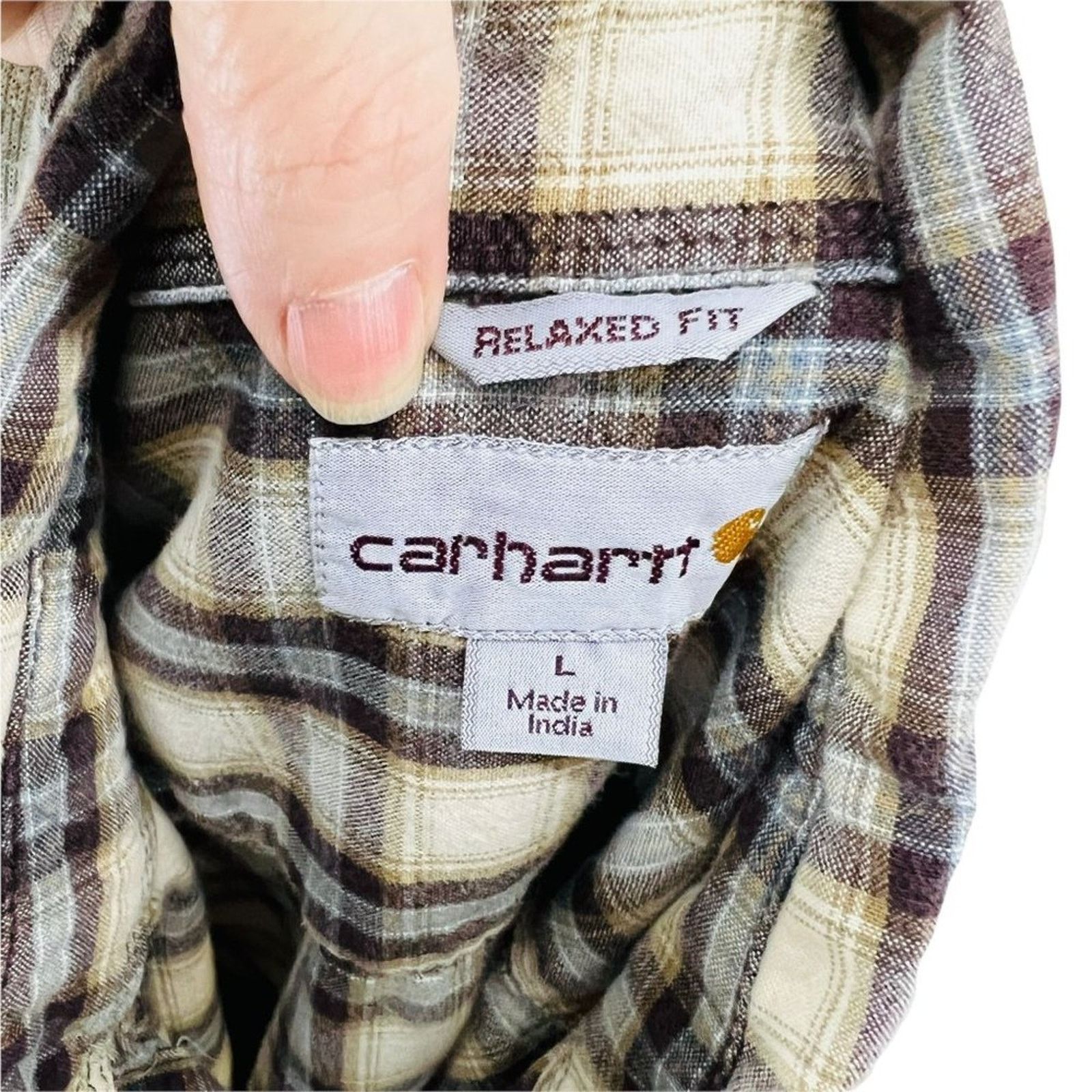 Carhartt Carhartt Fort Plaid Button Front Relaxed Fit Shirt Men Large Size US L / EU 52-54 / 3 - 8 Thumbnail