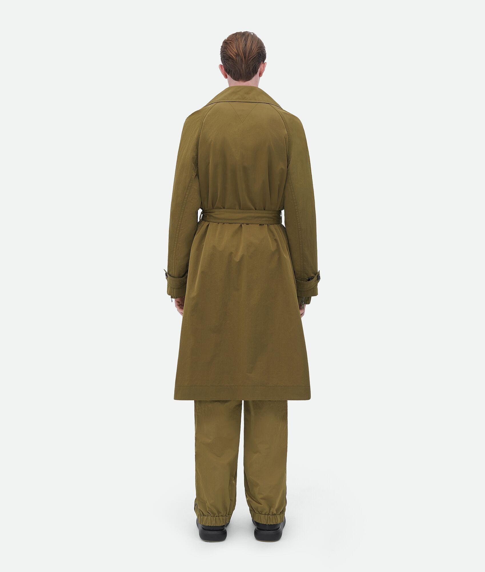 Bottega Veneta o1n1vont0325 Packable Nylon Trench Coat in Light Brown Size US M / EU 48-50 / 2 - 3 Thumbnail