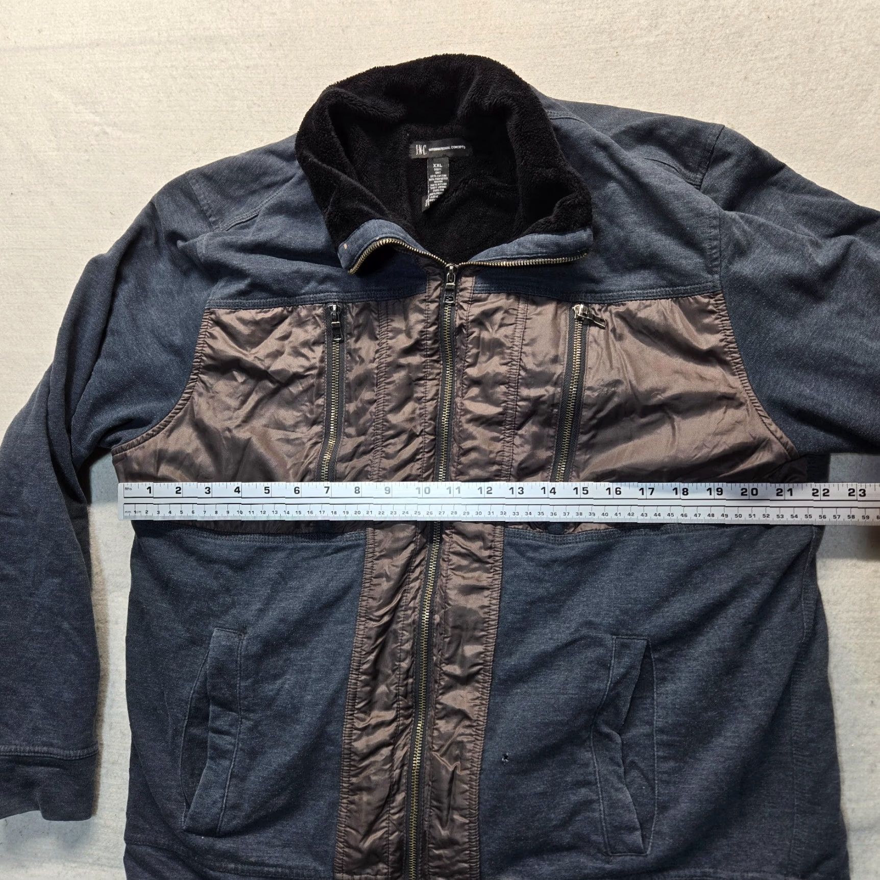 Vintage INC Blue Full Zip Coat Jacket Womens 2XL XXL Adult Size 2XL Blue Jacket Womens 2XL STD? Size XXL / US 16-18 / IT 52-54 - 6 Thumbnail