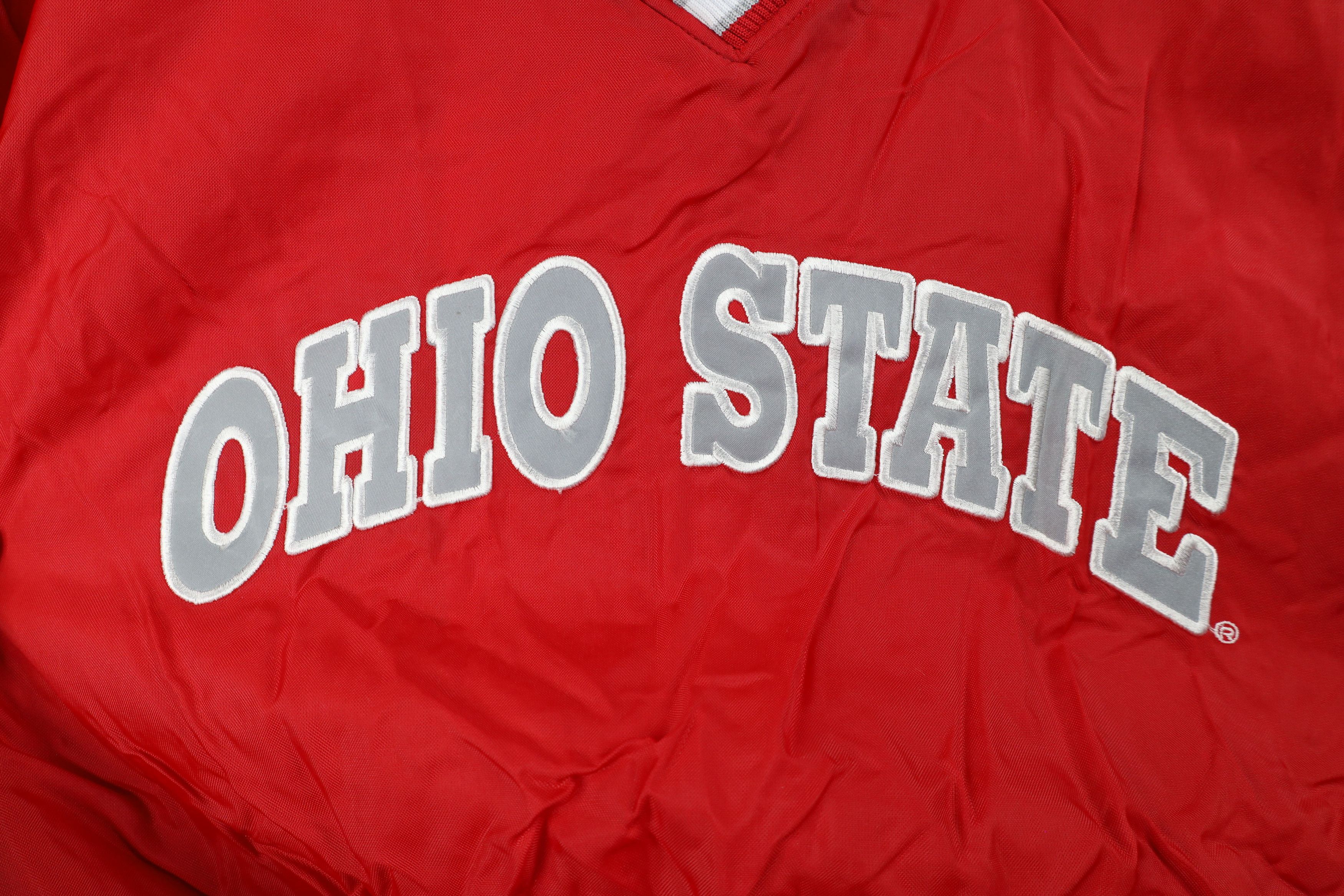 Starter × Vintage Vintage 90s Starter Ohio State University Windbreaker Jacket Size US XL / EU 56 / 4 - 4 Thumbnail