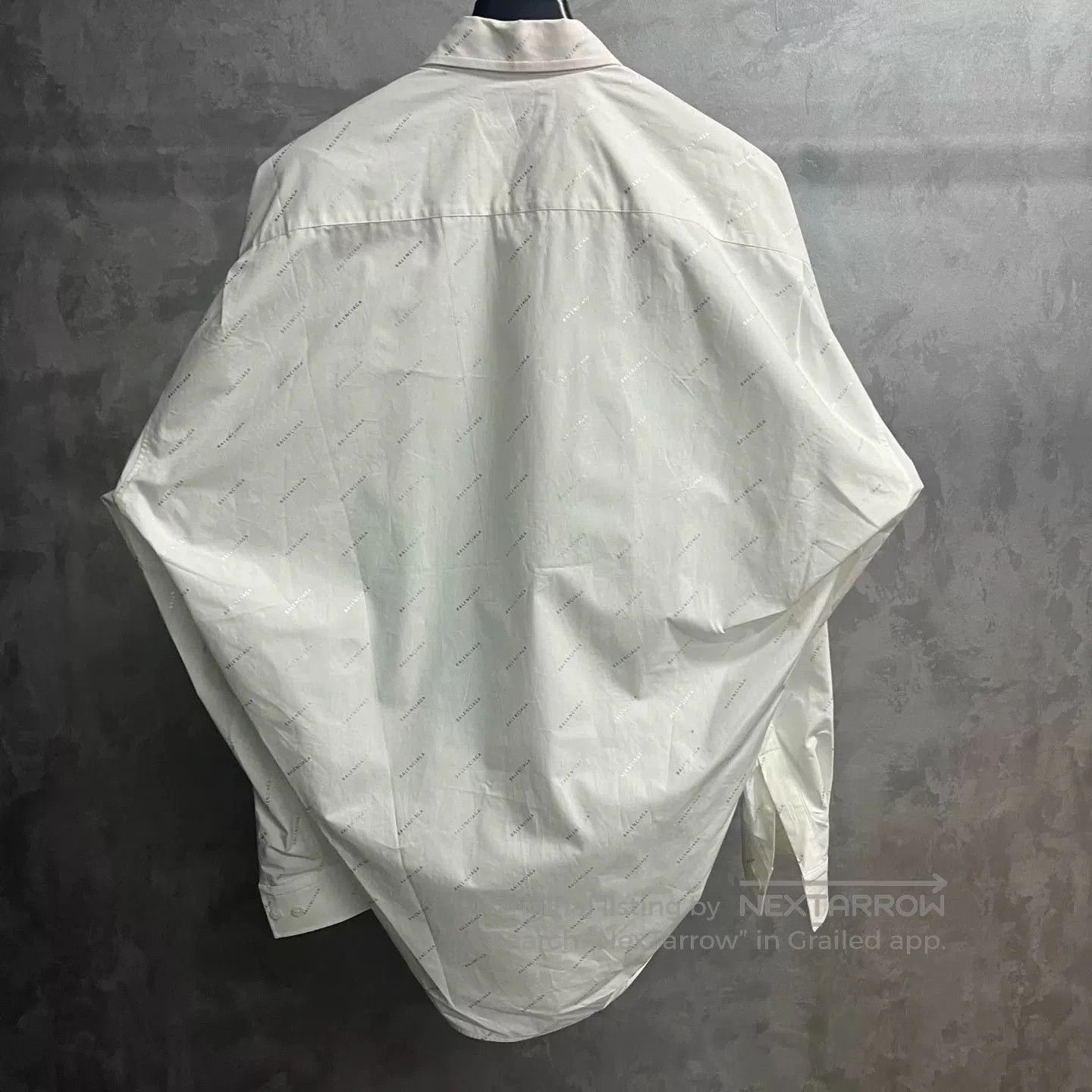Balenciaga Balenciaga White Logo Loose Shirt. Size US S / EU 44-46 / 1 - 5 Thumbnail