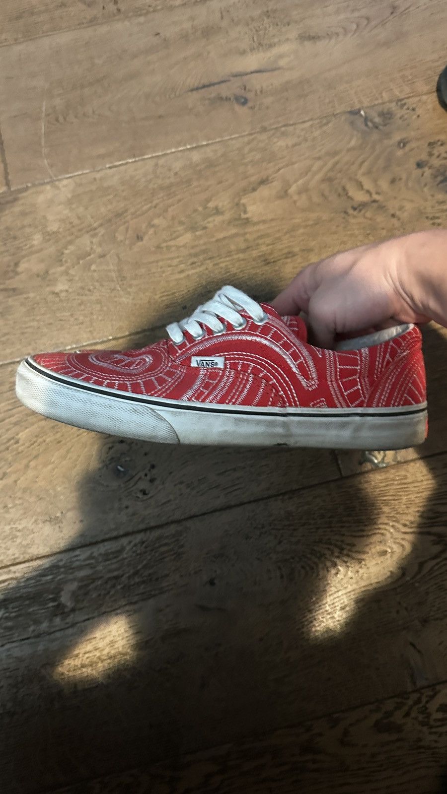 Supreme SS14 Supreme x Vans Era Spiral US 9 Red Uptown Era Spiral Size US 9.5 / EU 42-43 - 3 Thumbnail