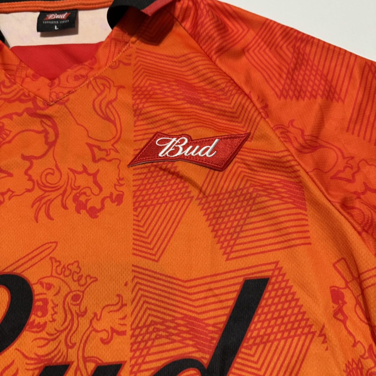 Budweiser Netherlands National Team World Cup 2022 Bud Football Jersey Size US L / EU 52-54 / 3 - 5 Thumbnail