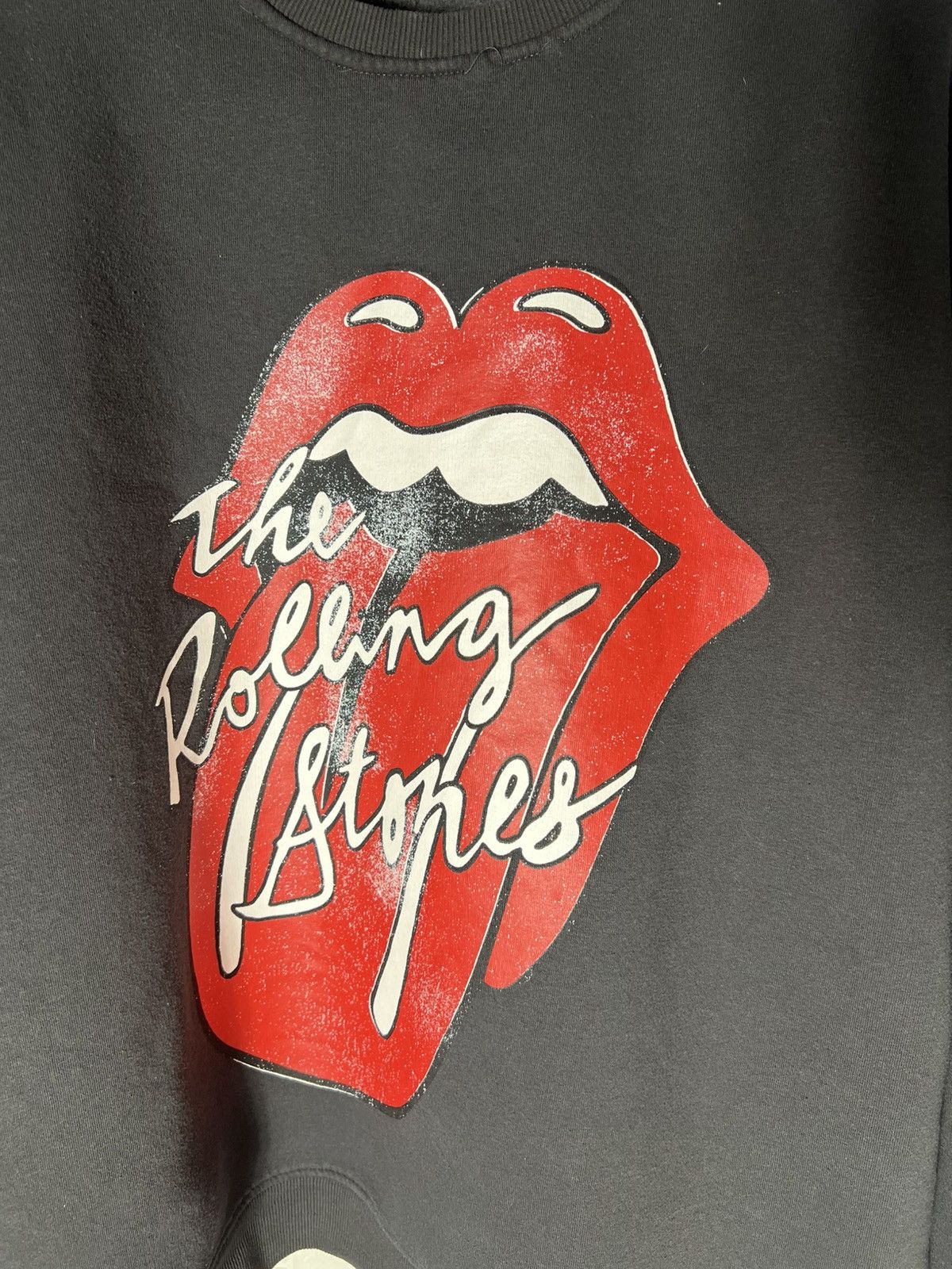 Band Tees × Vintage VERY RARE THE ROLLING STONES BIG LOGO ROCK SWEATSHIRT 90s Size US XL / EU 56 / 4 - 2 Thumbnail