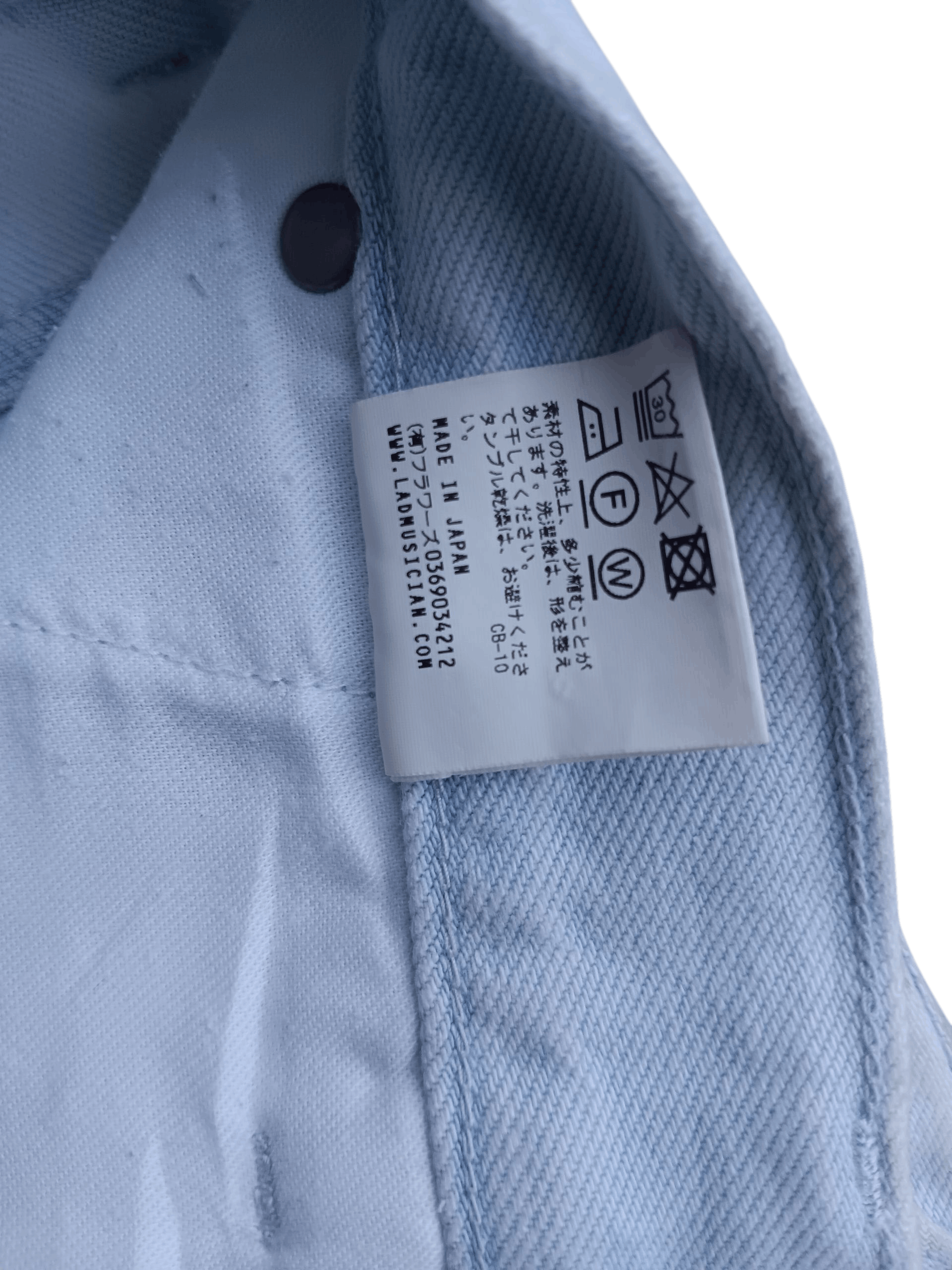 Lad Musician 🤝NEED GONE🤝Splatter distressed baggy light blue jeans Size US 32 / EU 48 - 10 Thumbnail