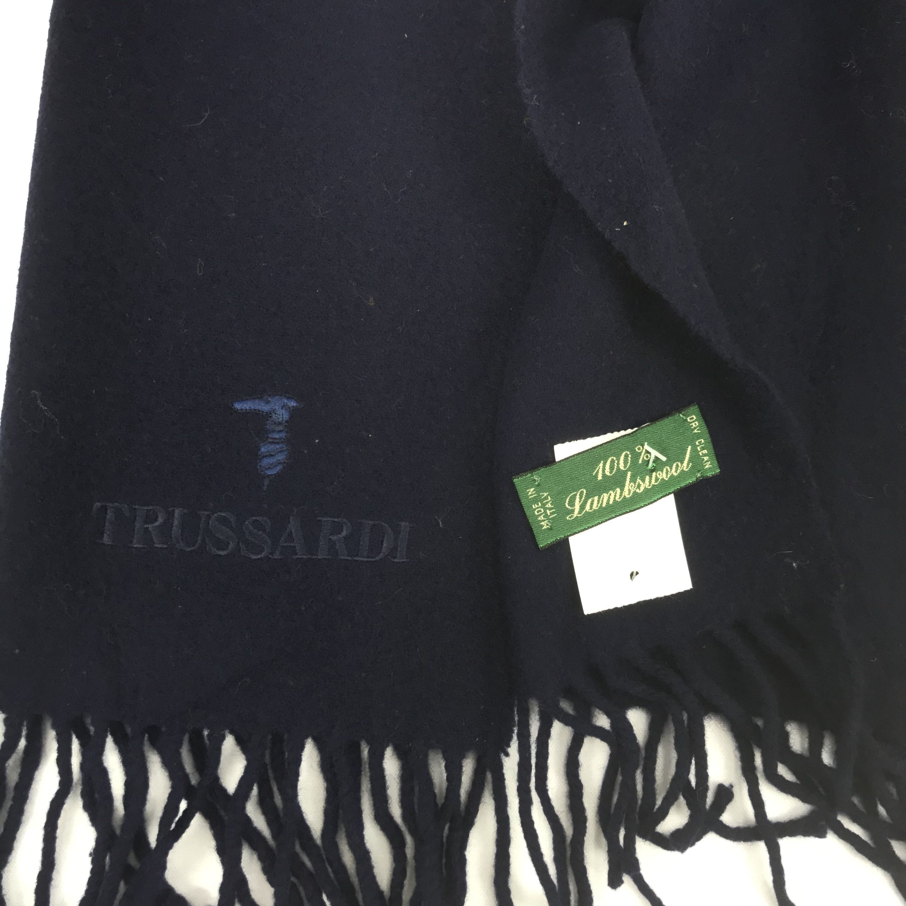 Trussardi Vintage Trussardi Scarf Muffler Wool Cashmere Scarves Size ONE SIZE - 4 Thumbnail