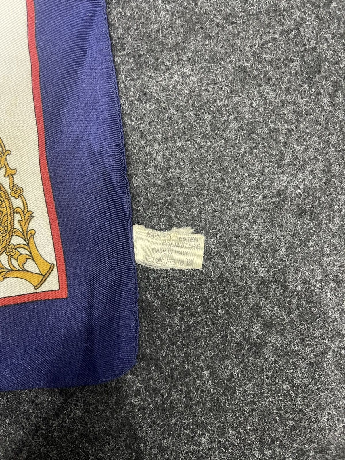 Vintage Vintage Patricia Paris Italy Monogram Scarf - Navy Size ONE SIZE - 4 Thumbnail