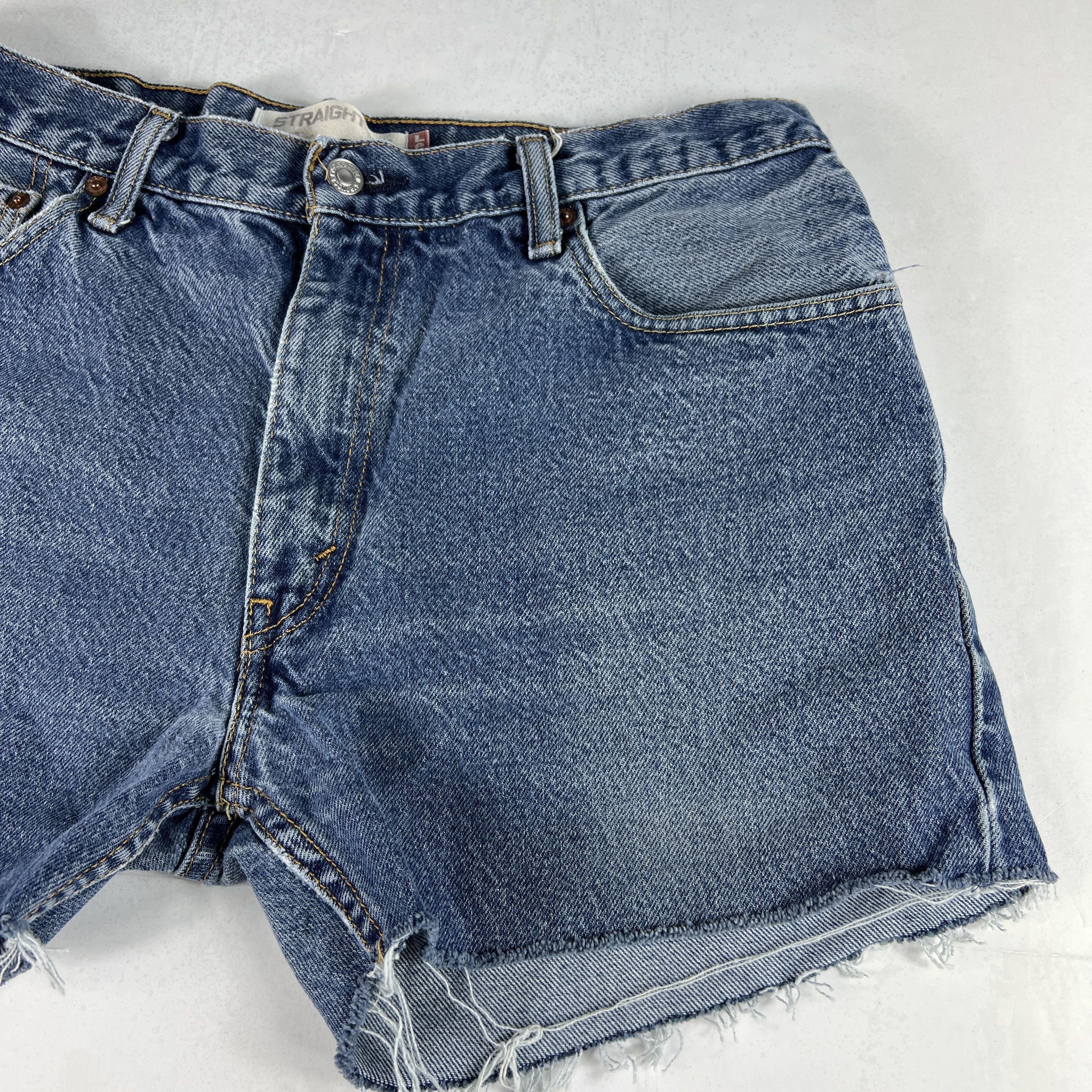 Levi's Levi's Jean Shorts 505 Faded Cut Off Cotton Denim Jorts Size US 34 / EU 50 - 3 Thumbnail