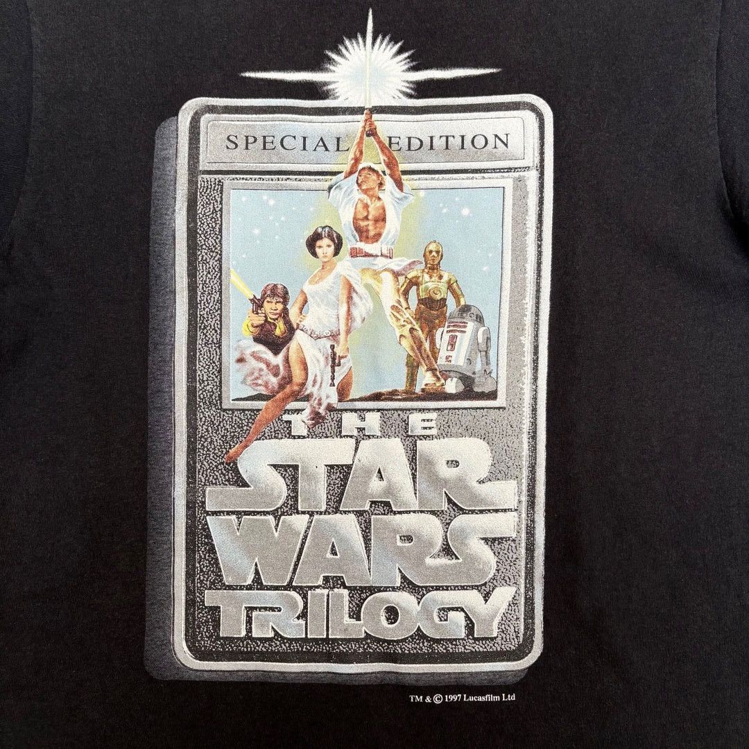 Star Wars × Vintage Star Wars 1997 90s Vintage Trilogy VHS Movie Promo T-Shirt Size US S / EU 44-46 / 1 - 2 Thumbnail