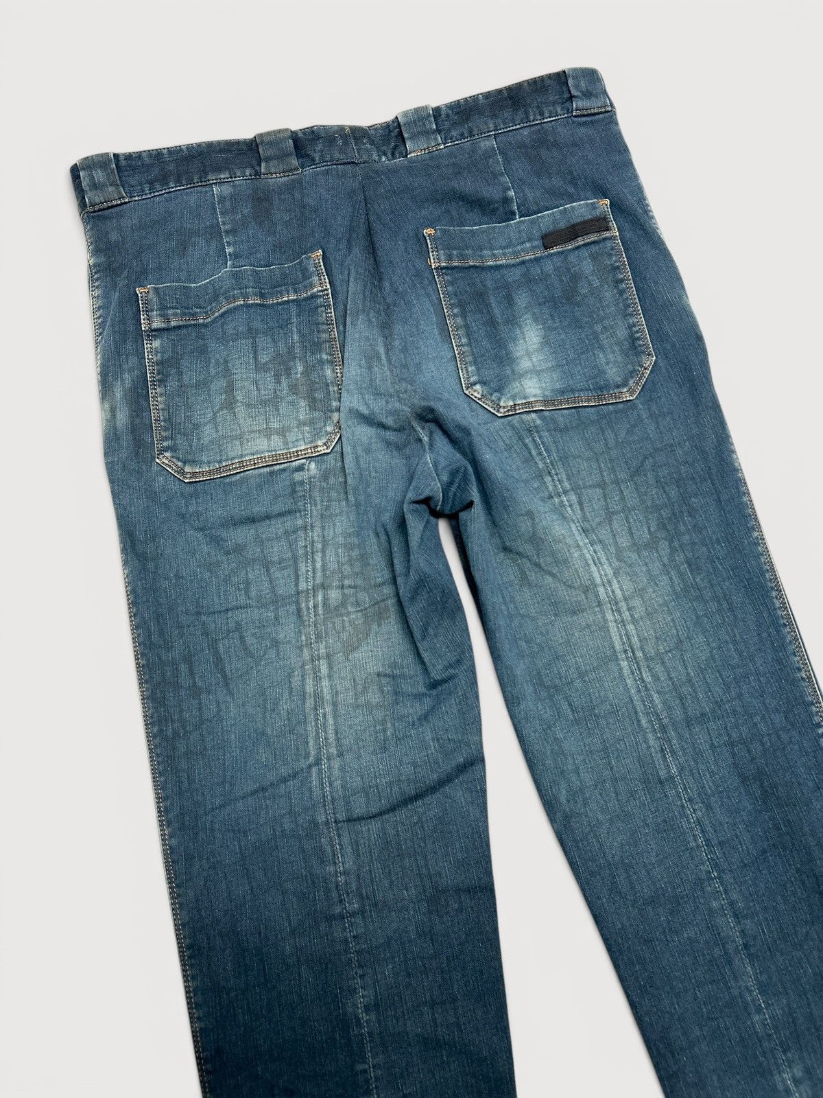 Prada FW2008 Croc Print Back Seam Denim Size US 31 - 4 Thumbnail