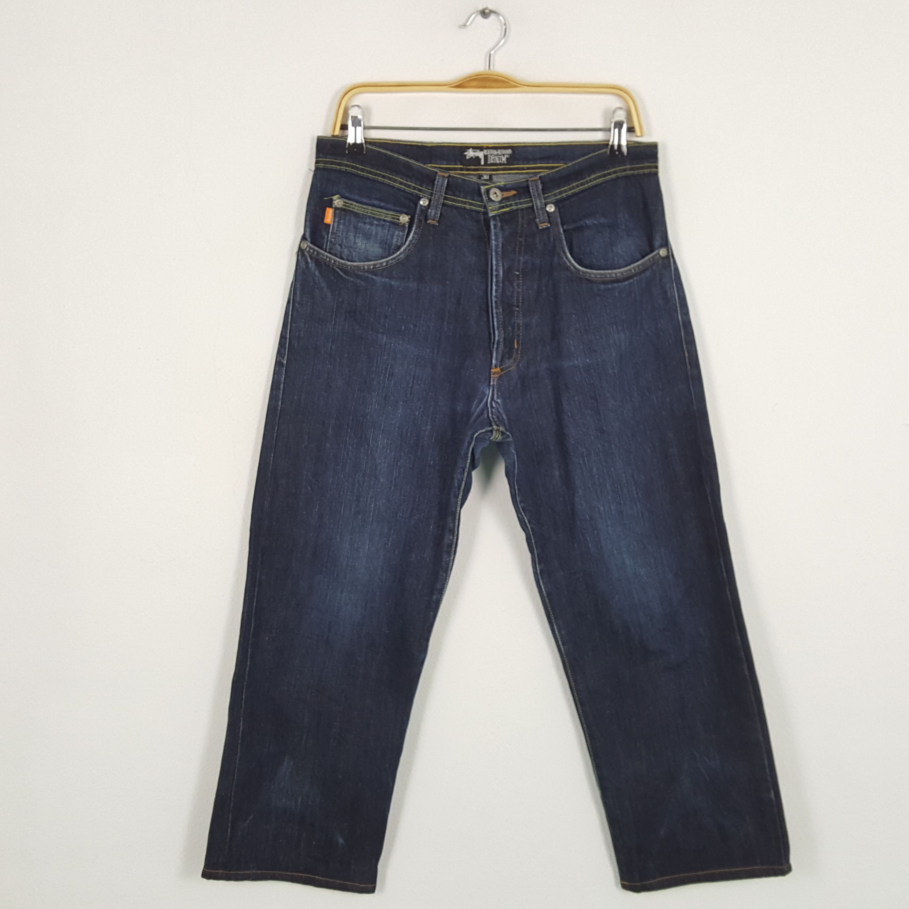 Stussy × Vintage Vintage STUSSY Streetwear Skateboard Logo Style Jeans Size US 32 / EU 48 - 4 Thumbnail