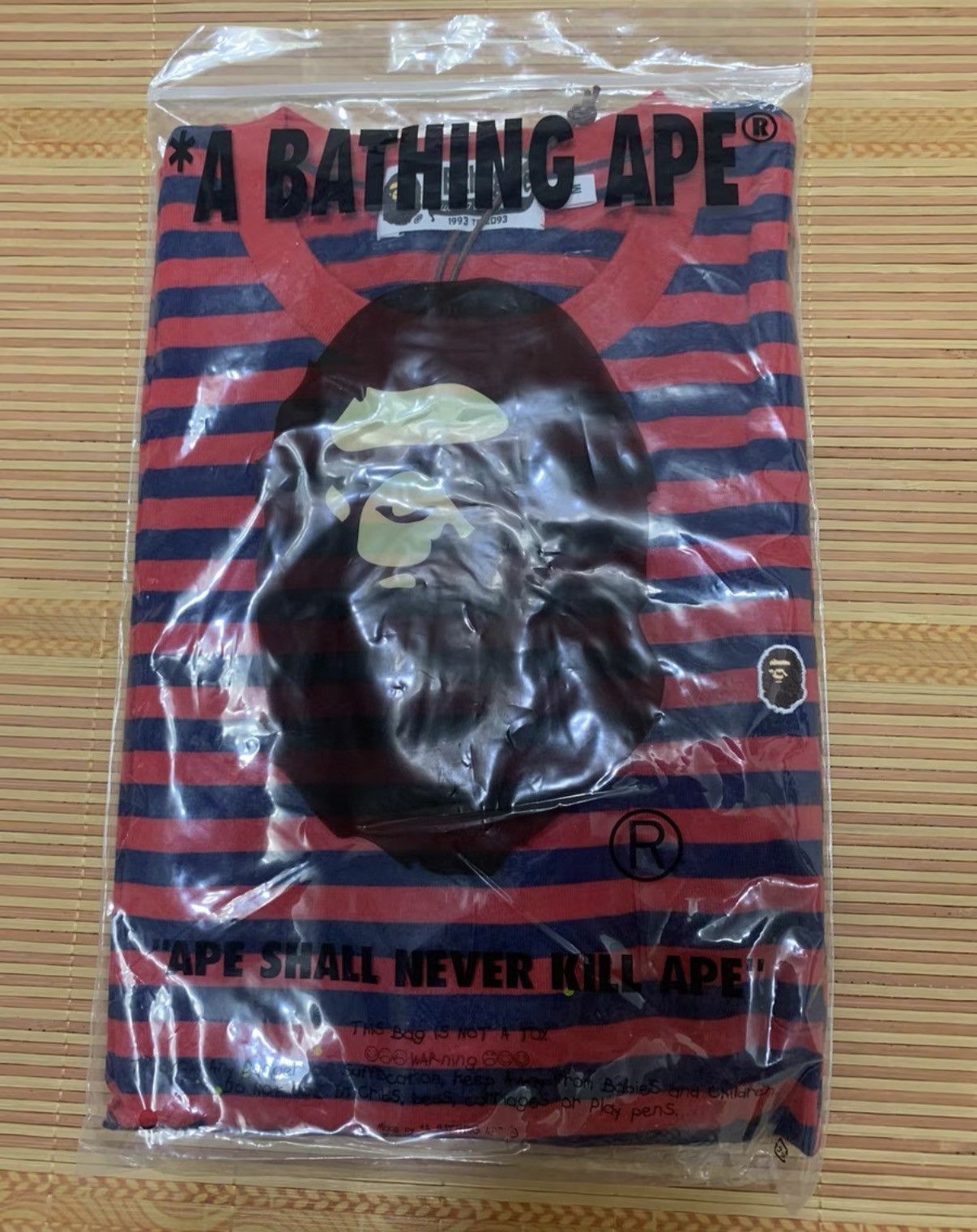 Bape BAPE OG Nigo era striped short-sleeve tee Size US M / EU 48-50 / 2 - 9 Thumbnail
