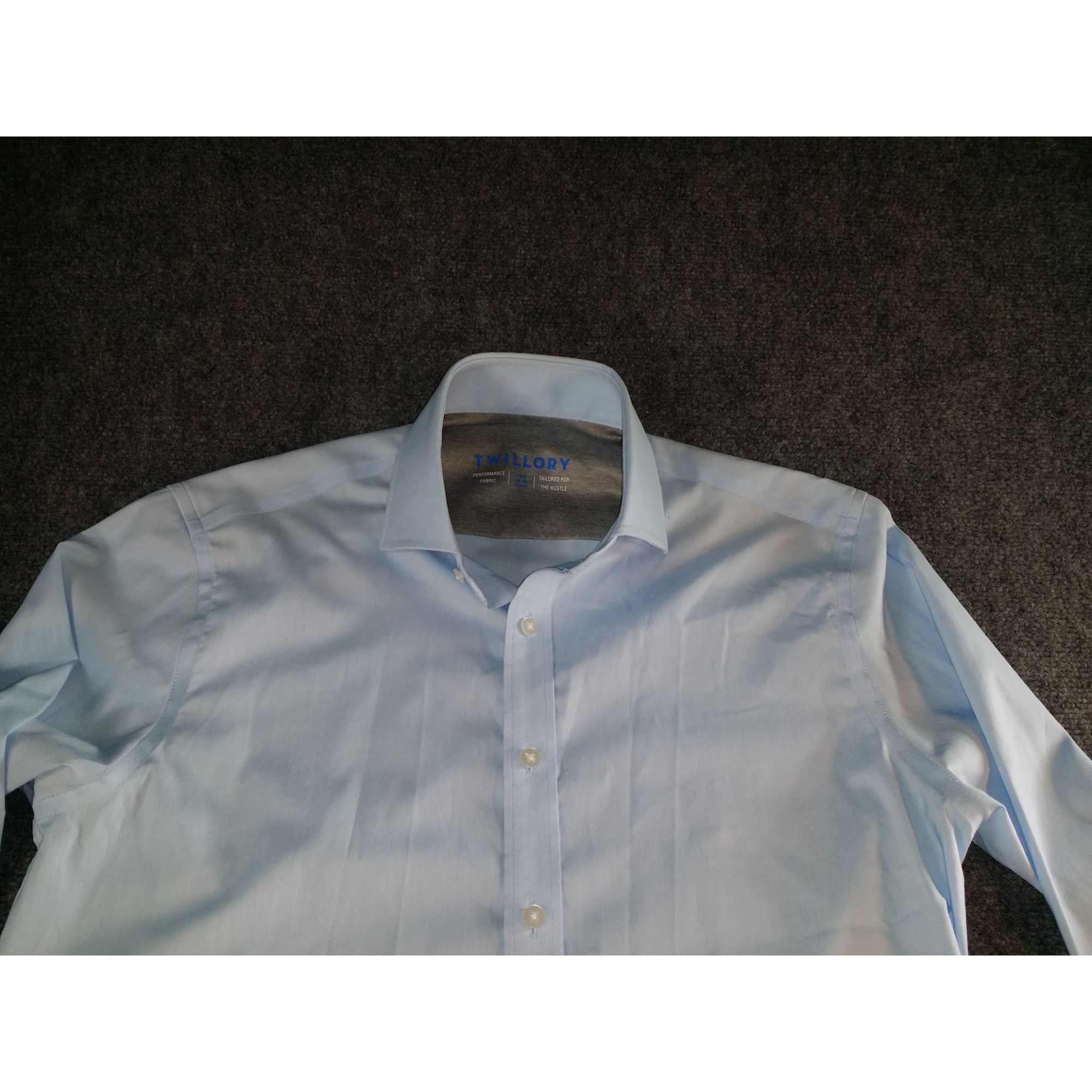 Twillory Twillory Performance Button Up Trim Fit Shirt Men Sz M 15.5 Size US M / EU 48-50 / 2 - 2 Thumbnail