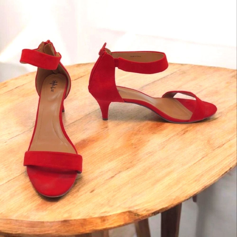 Style & Co Stylish Red Heels by Style And Co. For Macy's Sz 12 Size US 12 / IT 42 - 1 Thumbnail