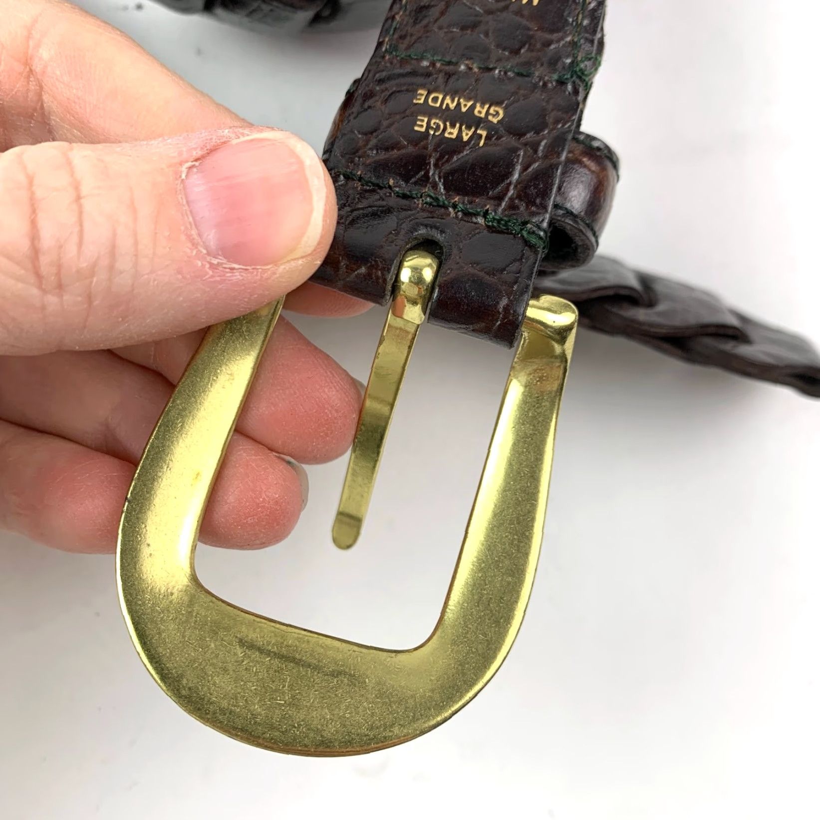 Vintage VINTAGE St. John's Bay Belt Braided Belt 39" Dark Brown Large Women Wool? (Note: no wool; original title didn't mention wool) Size ONE SIZE - 5 Thumbnail
