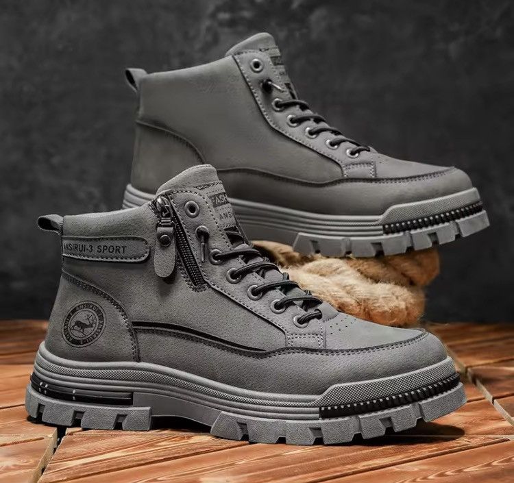PVC Utility Mid-Top Sneakers Shoe