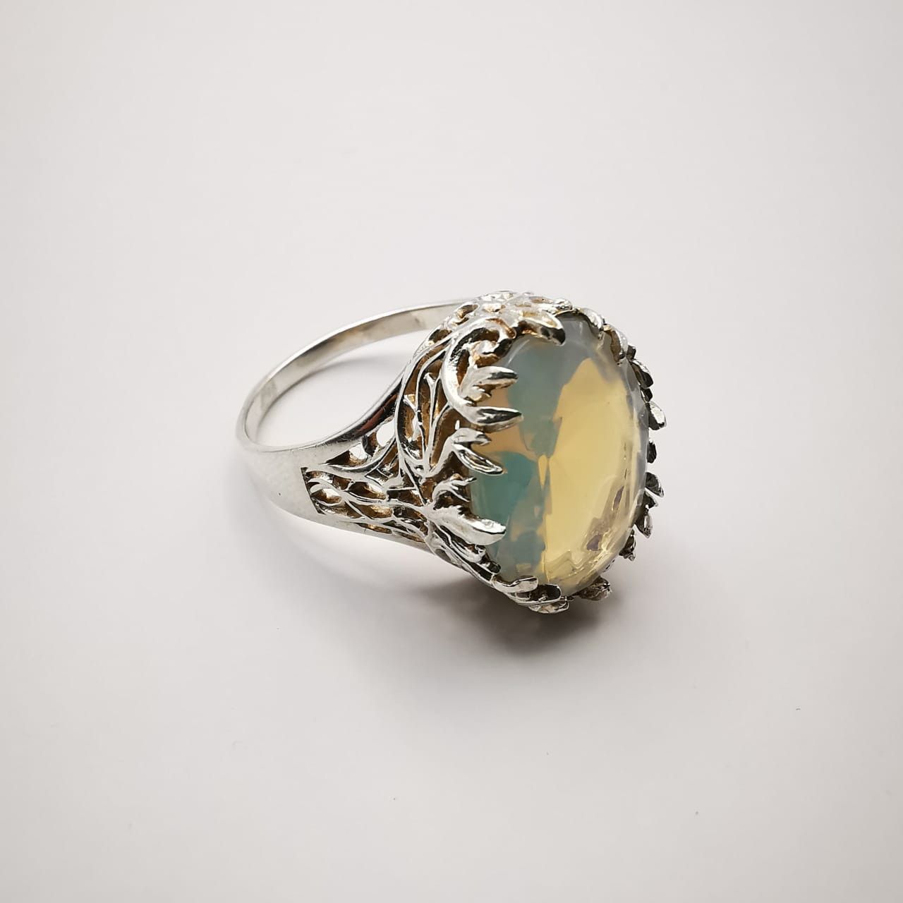 Vintage Ring925 Sterling Silver Moonstone size 12