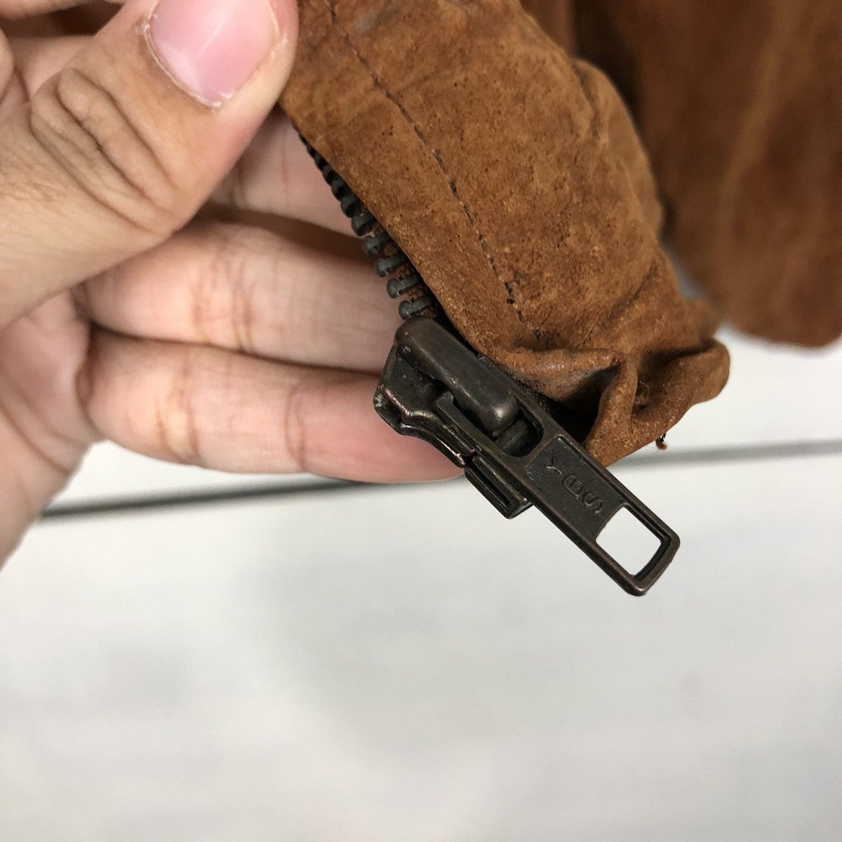 Japanese Brand 📌Vtg Biker Leather Jacket Out Brook Fur Collar Issey Miyake Size US L / EU 52-54 / 3 - 17 Thumbnail