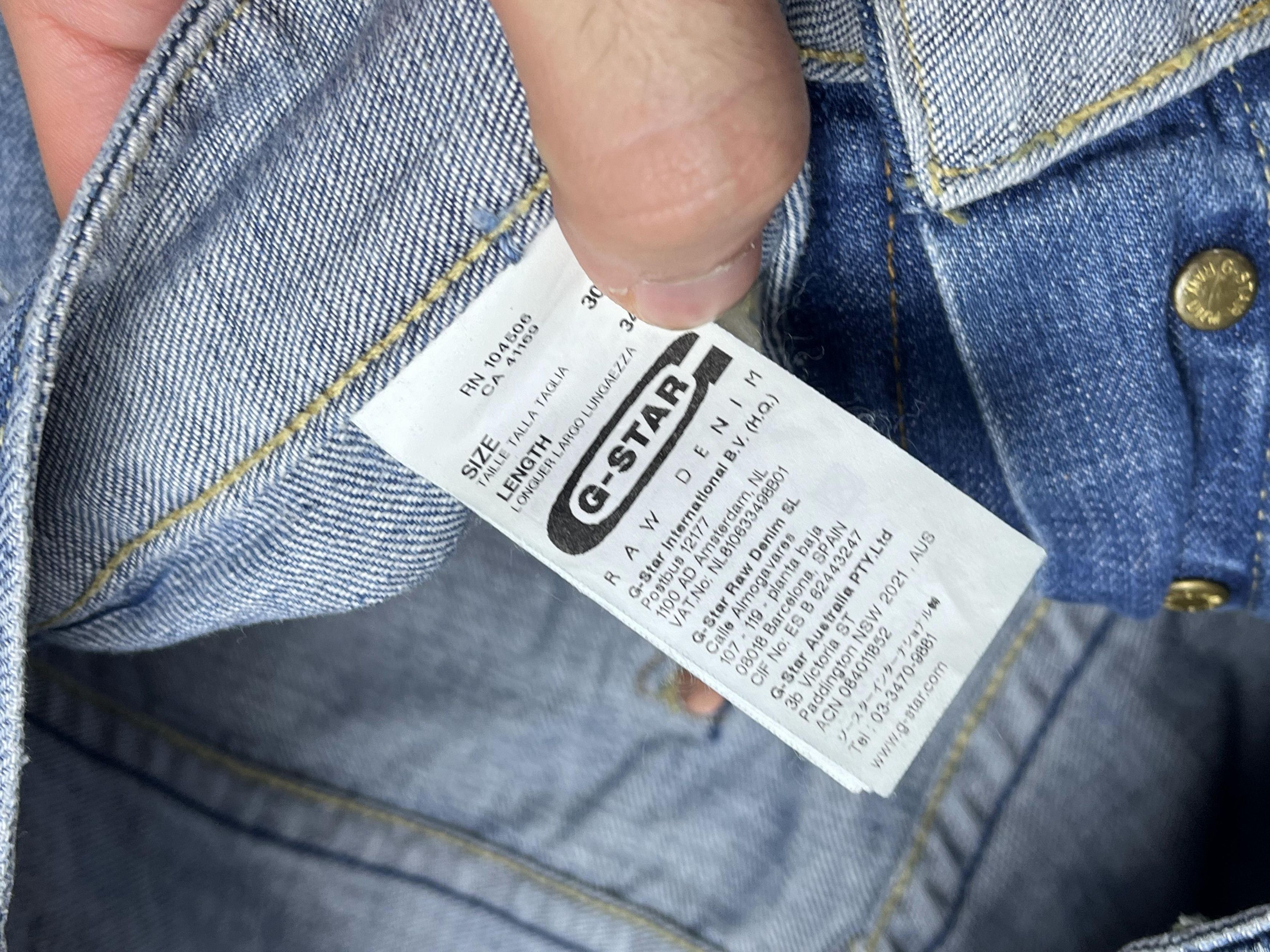 G-Star × Japanese Brand × Vintage G-Star Embroidery Dragon Washed Custom Work Jean Size US 31 - 9 Thumbnail