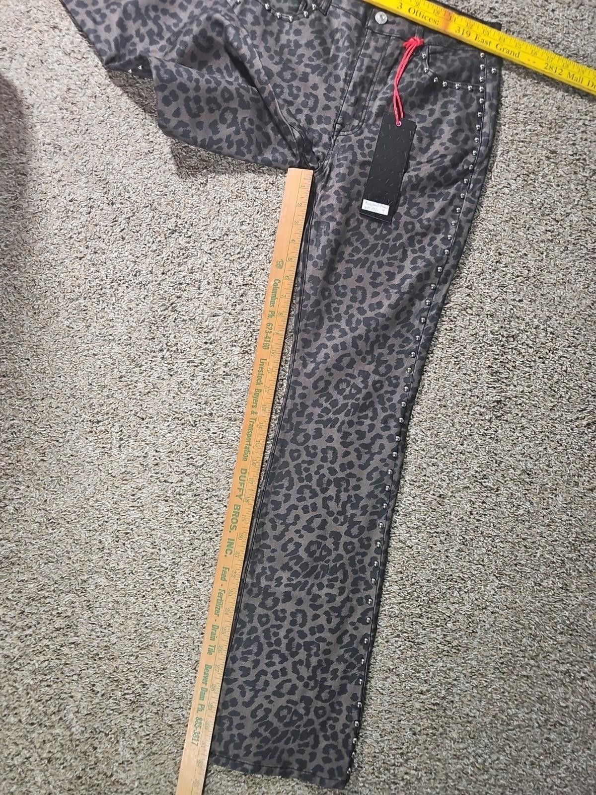 Vertabrae VBRT Leopard Print Sz 9 Pants NWT Size 30" / US 8 / IT 44 - 6 Thumbnail