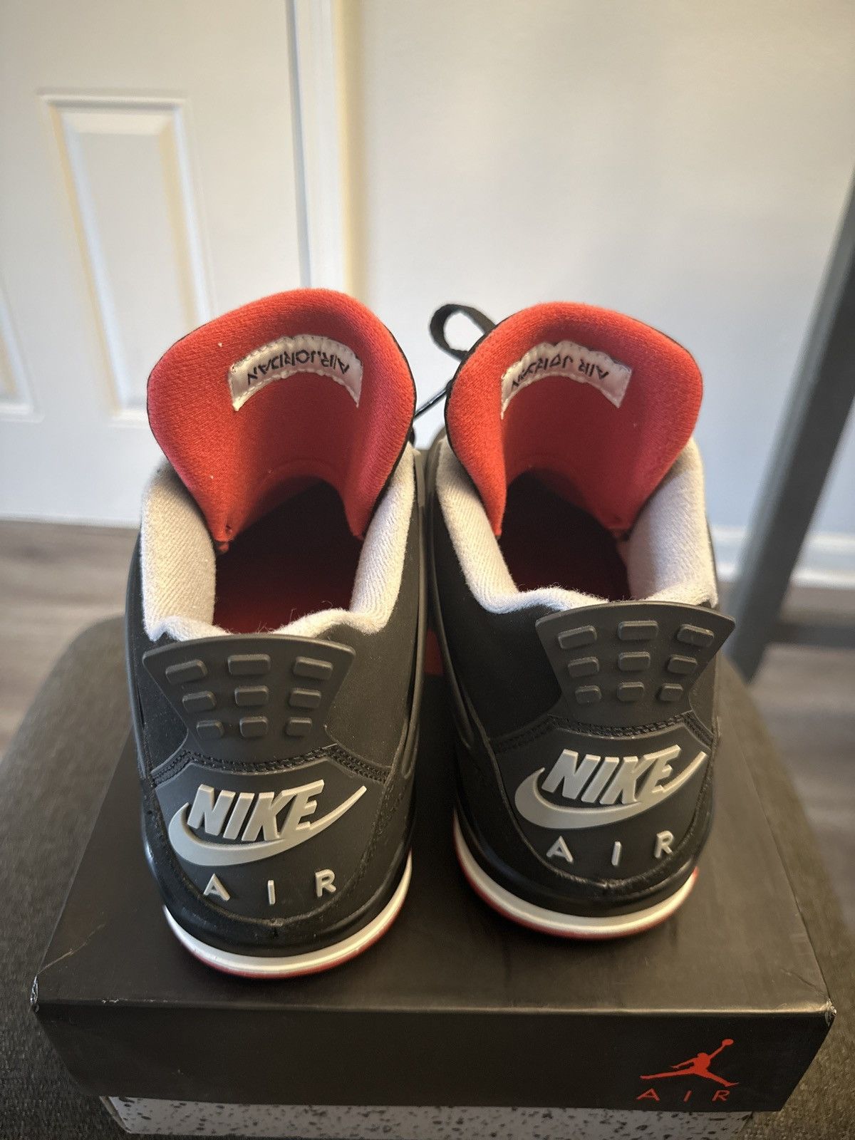 Nike 2019 Air Jordan 4 Retro ‘Bred’ Size US 8.5 / EU 41-42 - 4 Thumbnail