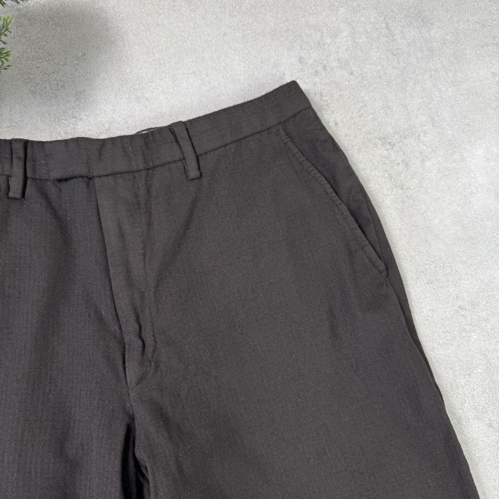 Gucci Vintage Men Gucci Wool Trousers Black Pants Size US 31 - 3 Thumbnail
