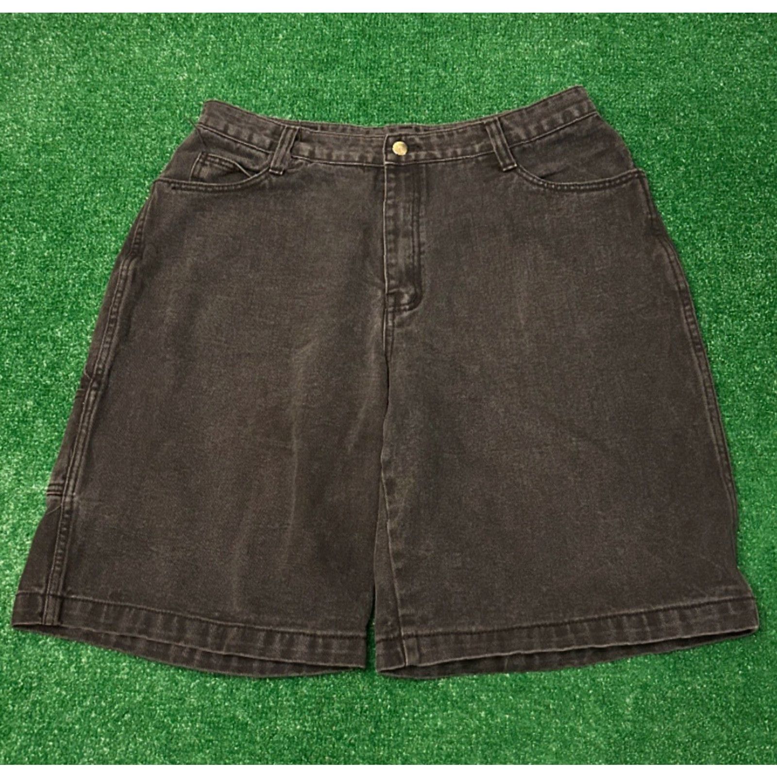 Sean John VINTAGE Sean John Skater JNCO Baggy Jeans Shorts Mens Size 38 Black Jorts Hip Hop Grunge 90s Size US 38 / EU 54 - 2 Thumbnail
