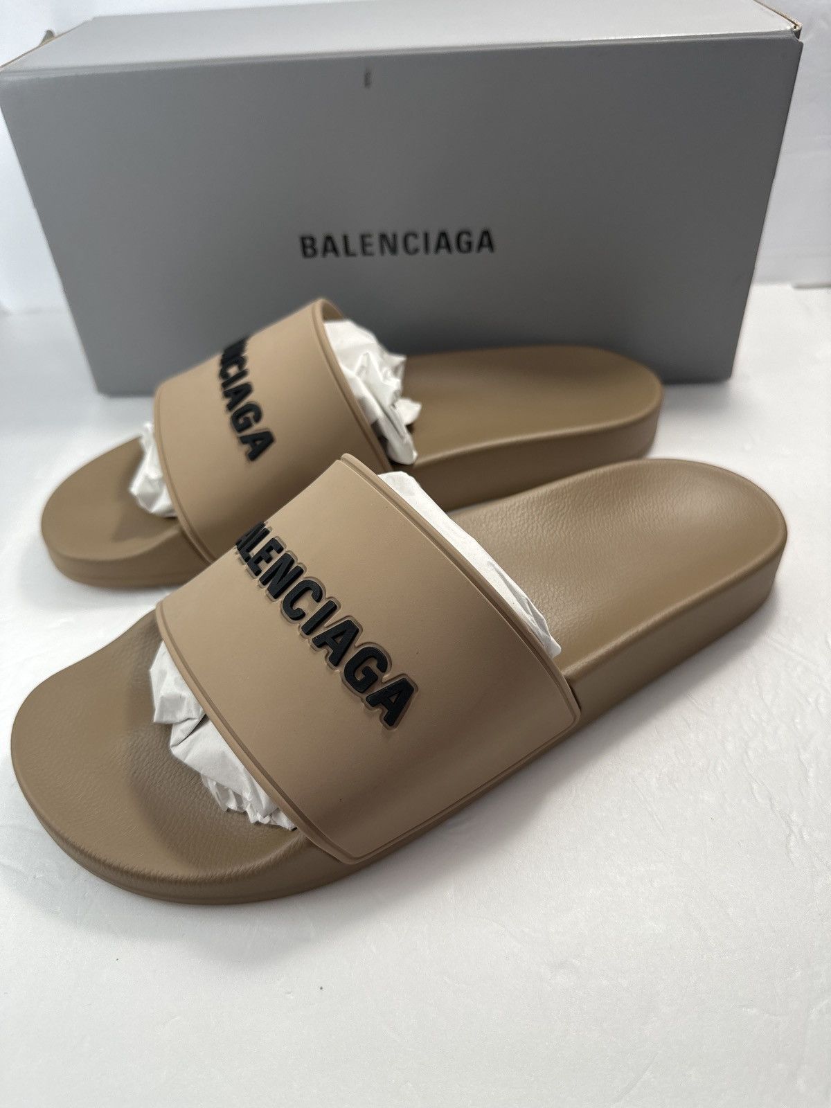Balenciaga New Authentic Balenciaga Logo Sport Slide Size US 8 / IT 38 - 1 Thumbnail
