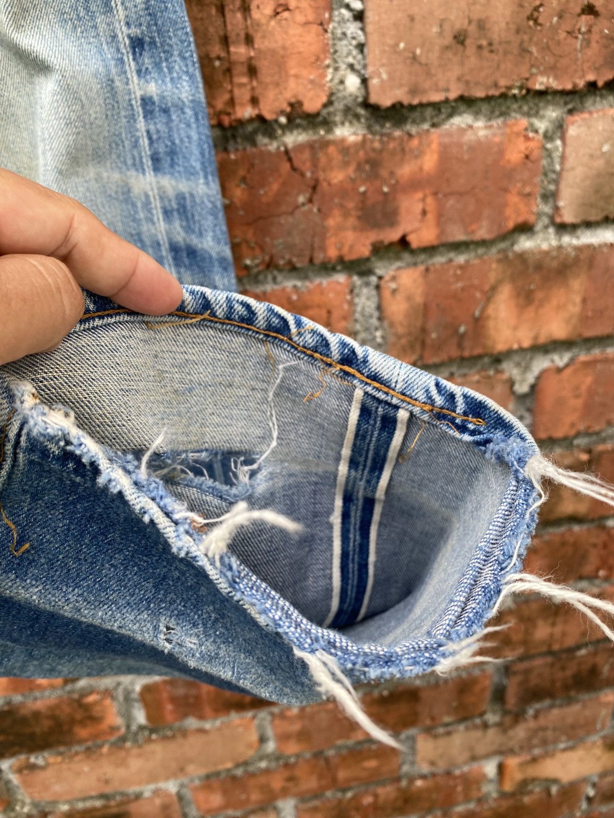 Levi's Vintage Clothing W30x32.5 Vintage levi's 501 redline big E distressed USA Size US 30 / EU 46 - 6 Thumbnail