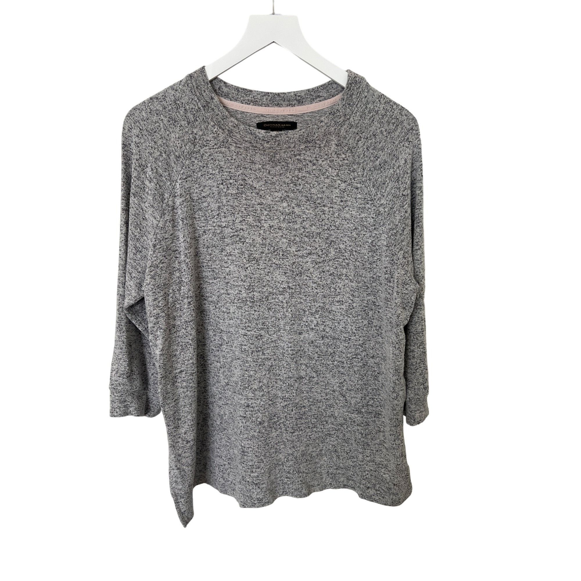 Donna Karan Donna Karan Sleepwear Heather Grey Sweater Top Size S / US 4 / IT 40 - 3 Thumbnail