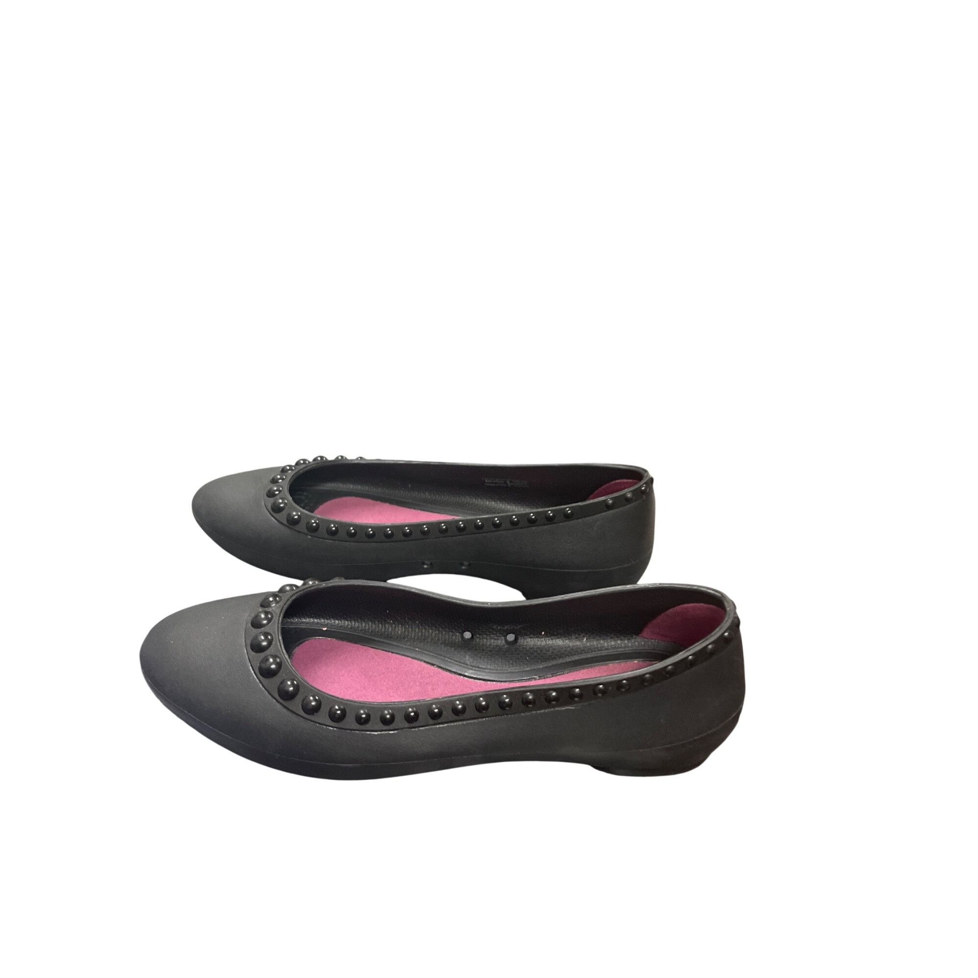 Crocs Crocs womans black rubber slip on casual shoes sz 6 SKU 10-1 Size US 6 / IT 36 - 4 Thumbnail