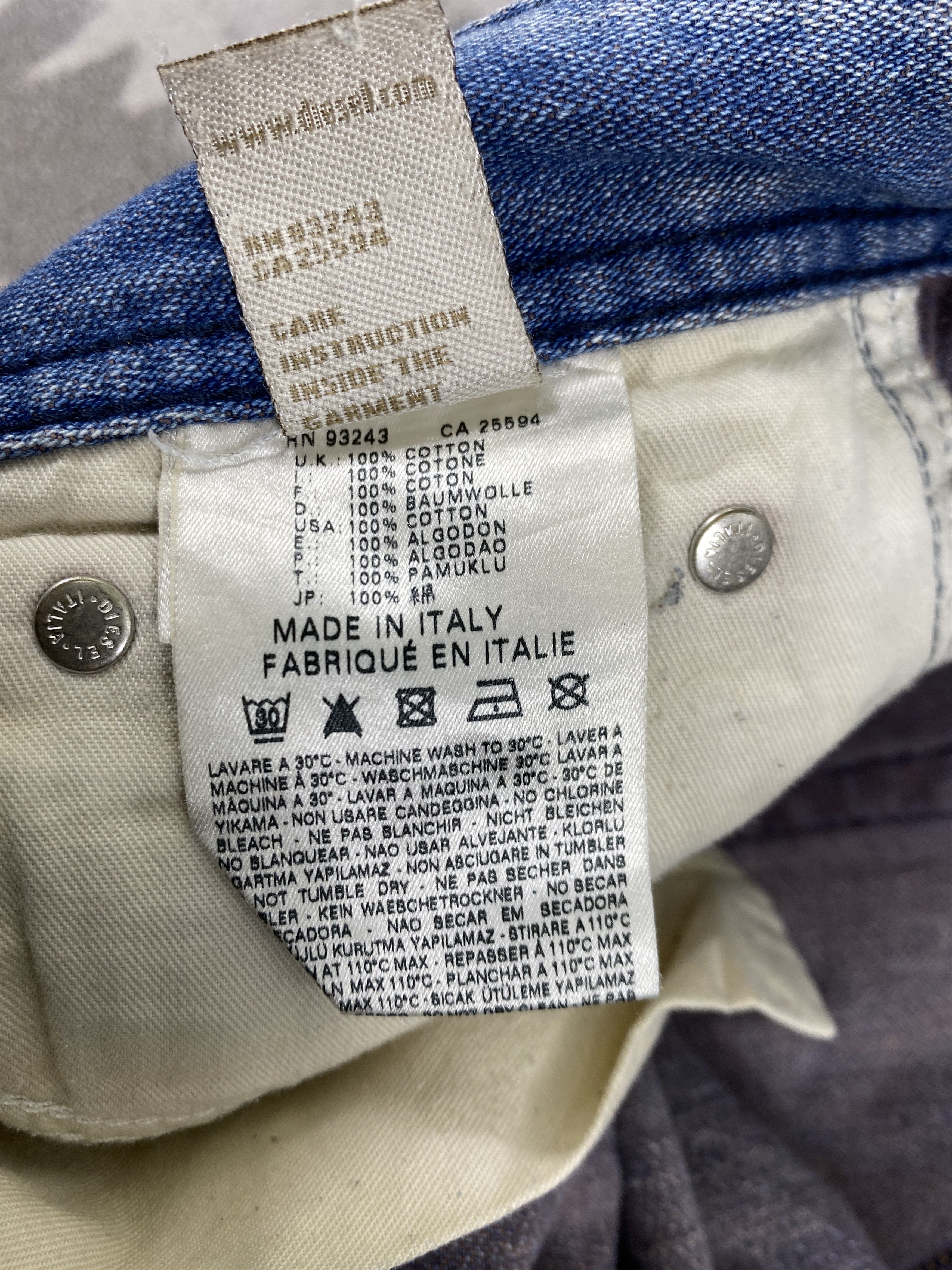 Japanese Brand Vintage Diesel Distressed Blue Jeans 31x30.5 Denim- JN3731 Size US 31 - 10 Thumbnail