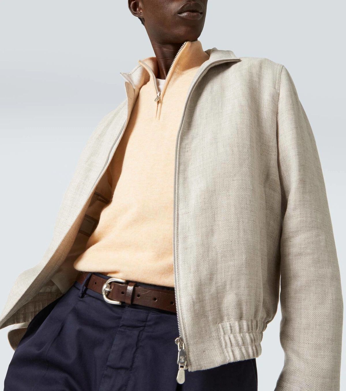 Brunello Cucinelli o1y0526 Sweater in Apricot Size US M / EU 48-50 / 2 - 4 Thumbnail
