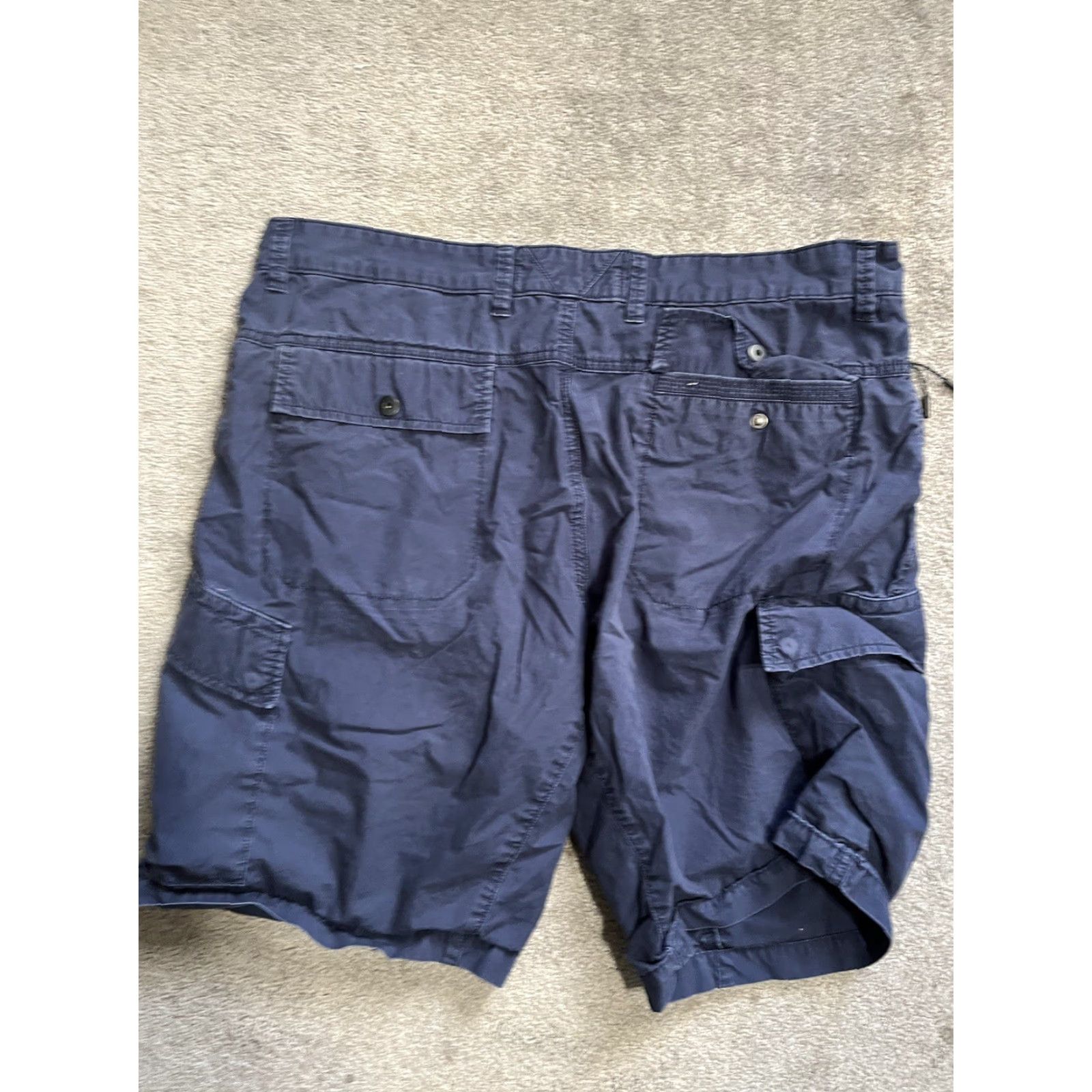 PD&C PD & C Mens Chino Cargo Shorts Size 38 stretch Navy blue Casual Cargo Shorts Mens Regular 38 Navy Blue Logo Size US 38 / EU 54 - 2 Thumbnail