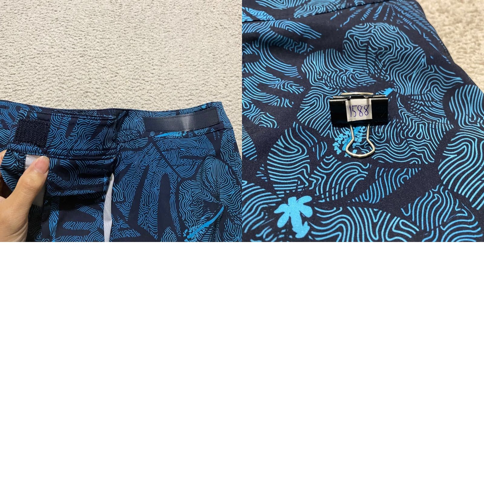 Vintage Ripskirt Skirt Wrap Womens Large Blue Floral Beach Casual Summer 2020s Mens Girls Size 36" / US 14 / IT 50 - 8 Thumbnail