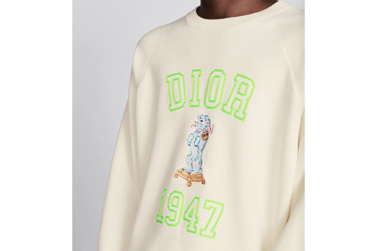 Dior o1bcso1str0226 Relaxed-Fit Bobby Sweatshirt in White Size US L / EU 52-54 / 3 - 7 Thumbnail
