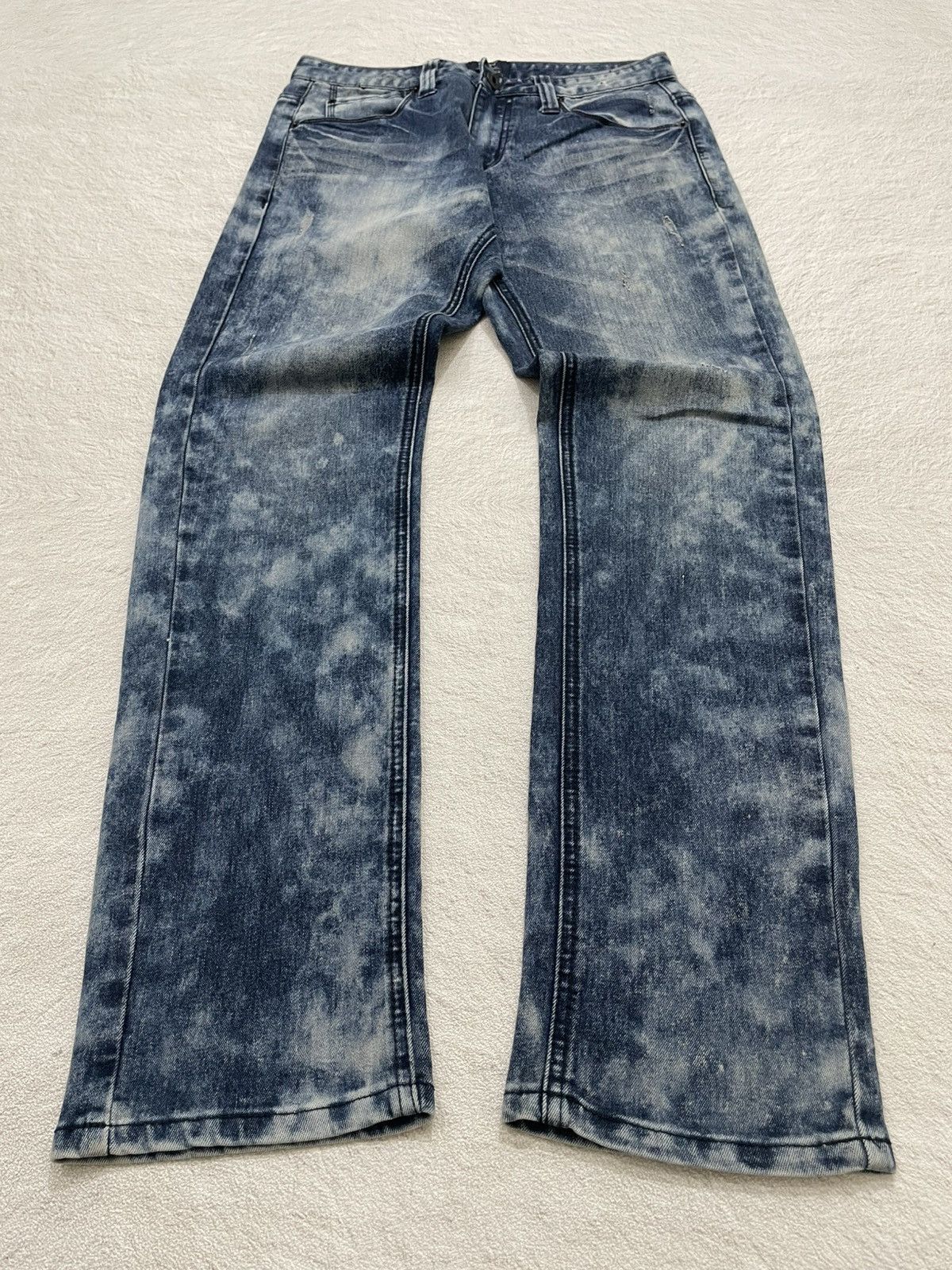 Hysteric Glamour 2000s Acid Washed Embroidered Logo Y2K Size US 29 - 1 Thumbnail