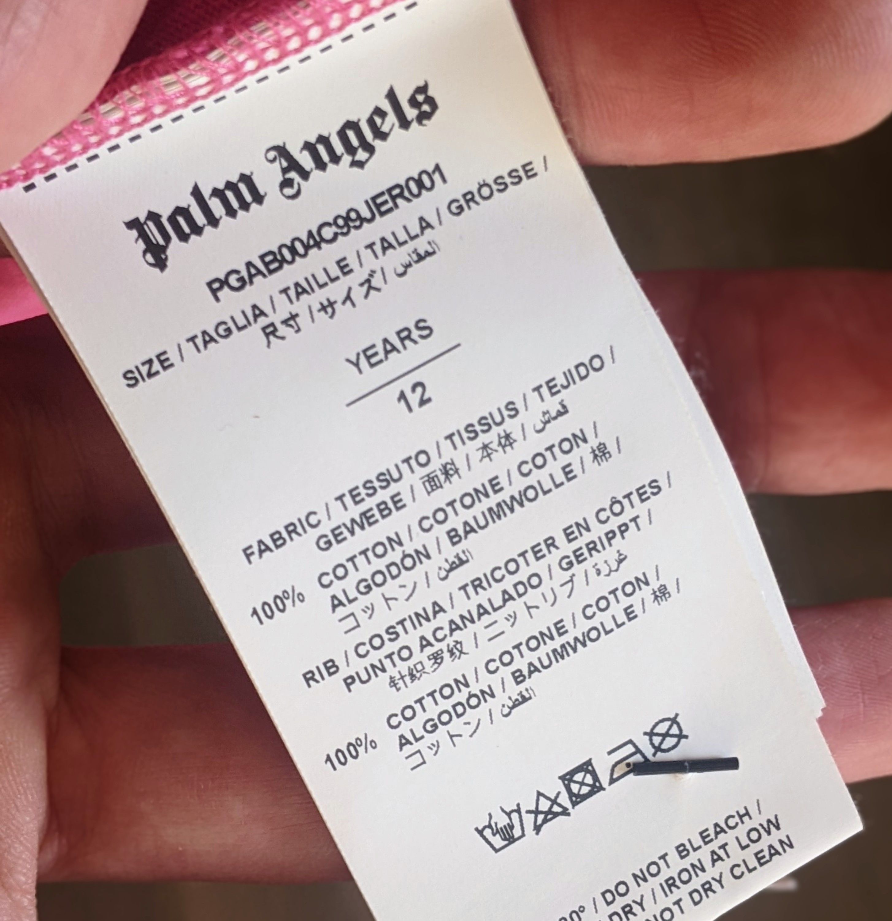 Palm Angels Palm Angels Pink Long Sleeve T-Shirt Size XL / US 12-14 / IT 48-50 - 4 Thumbnail