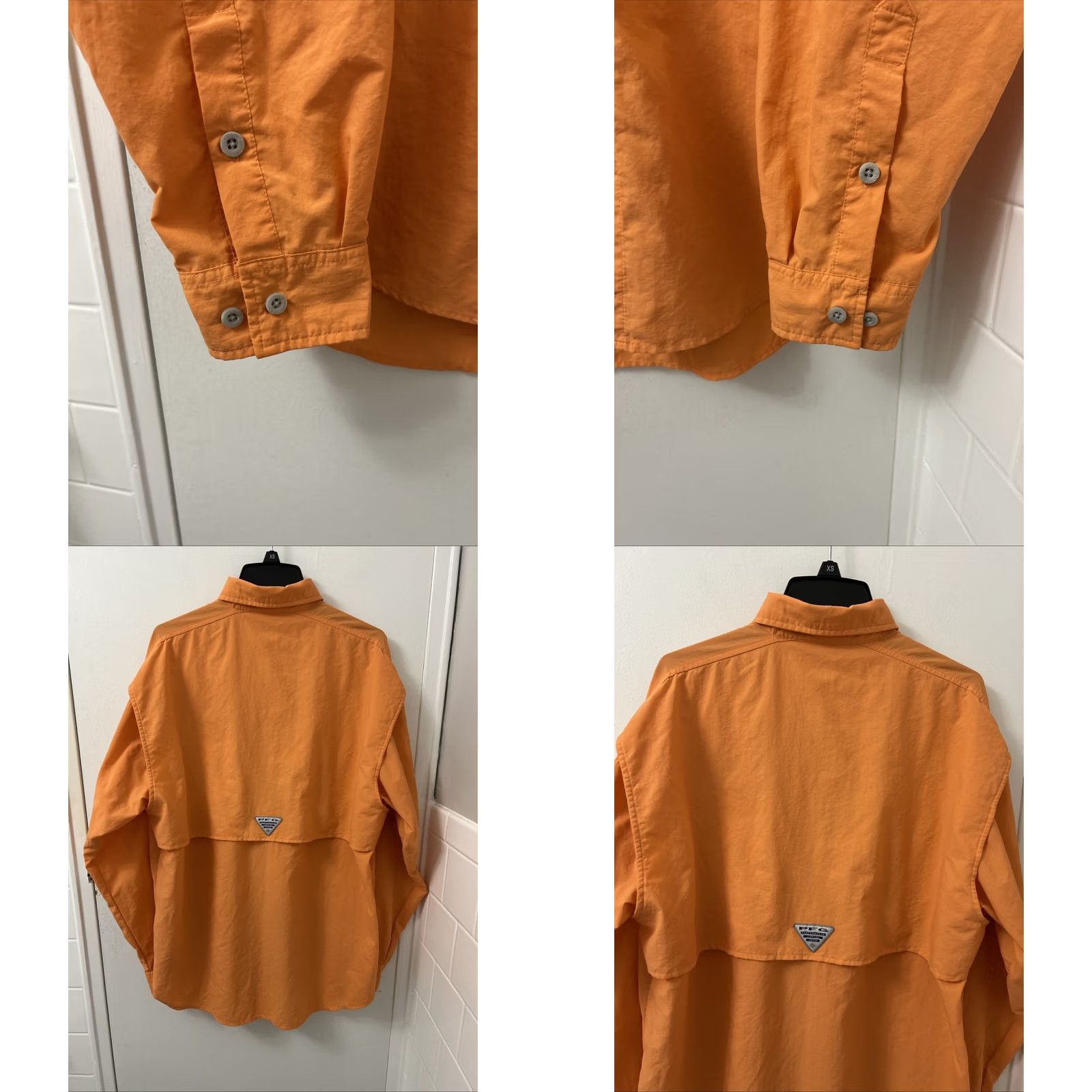 Vintage Columbia PFG Shirt Mens XL Orange Button-Down L/S Pockets Breathable Fishing Performance Casual Travel Size US XL / EU 56 / 4 - 8 Thumbnail