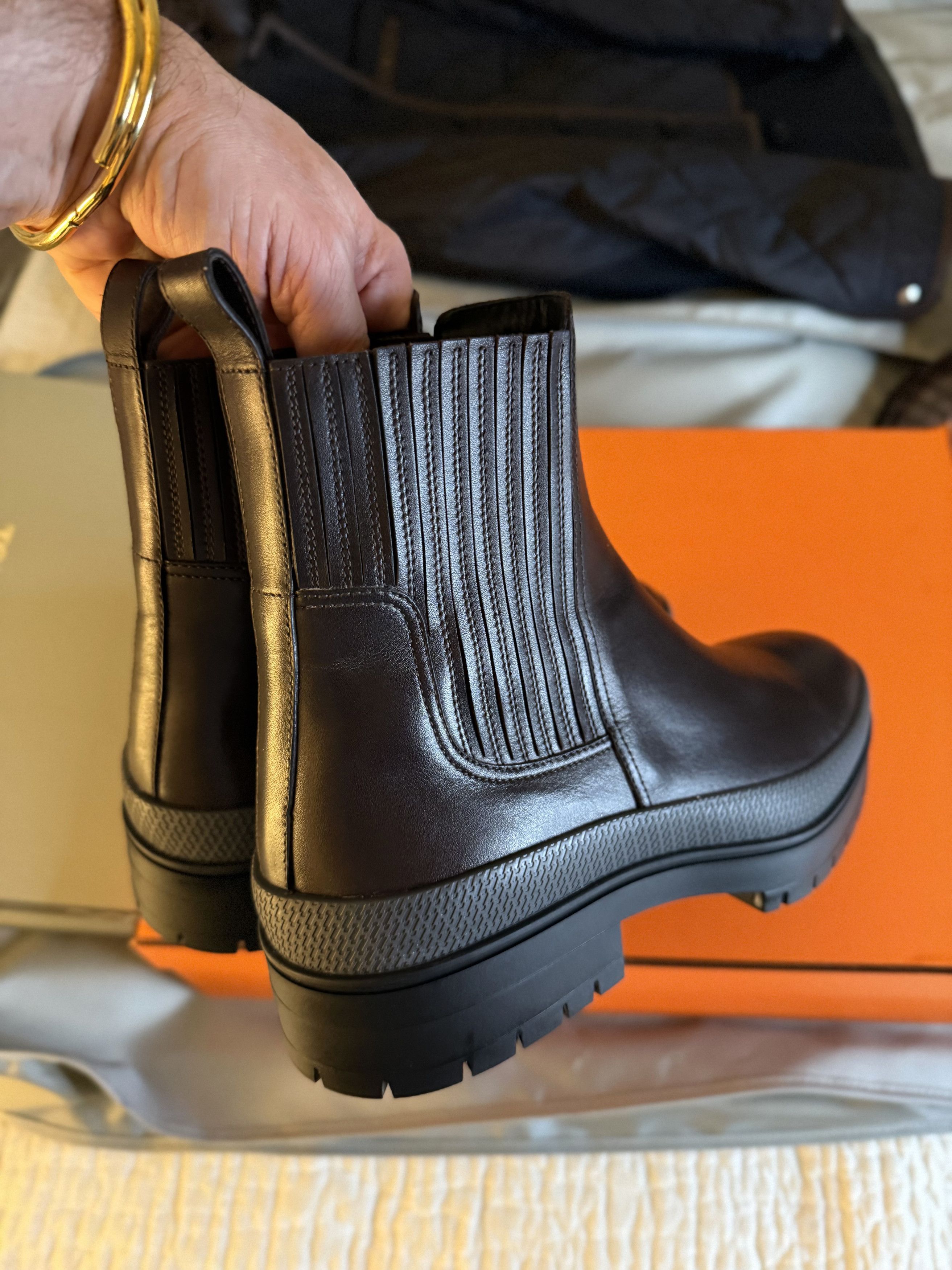 Hermes Ultimate Rare New $1,500 HERMES Ankle Boots Size US 10 / EU 43 - 19 Thumbnail