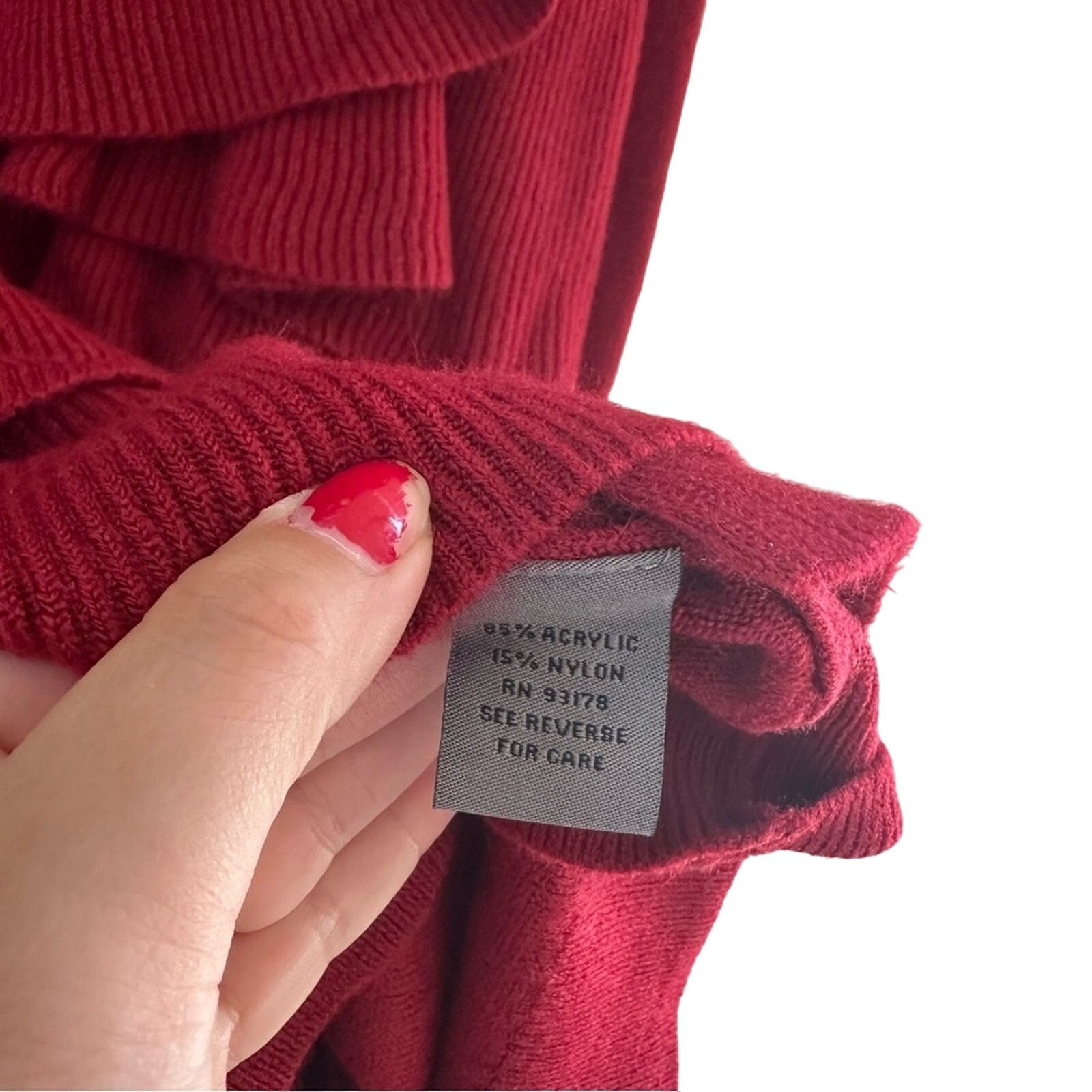 Macys Premise Ruffle Cardigan Size L / US 10 / IT 46 - 4 Thumbnail