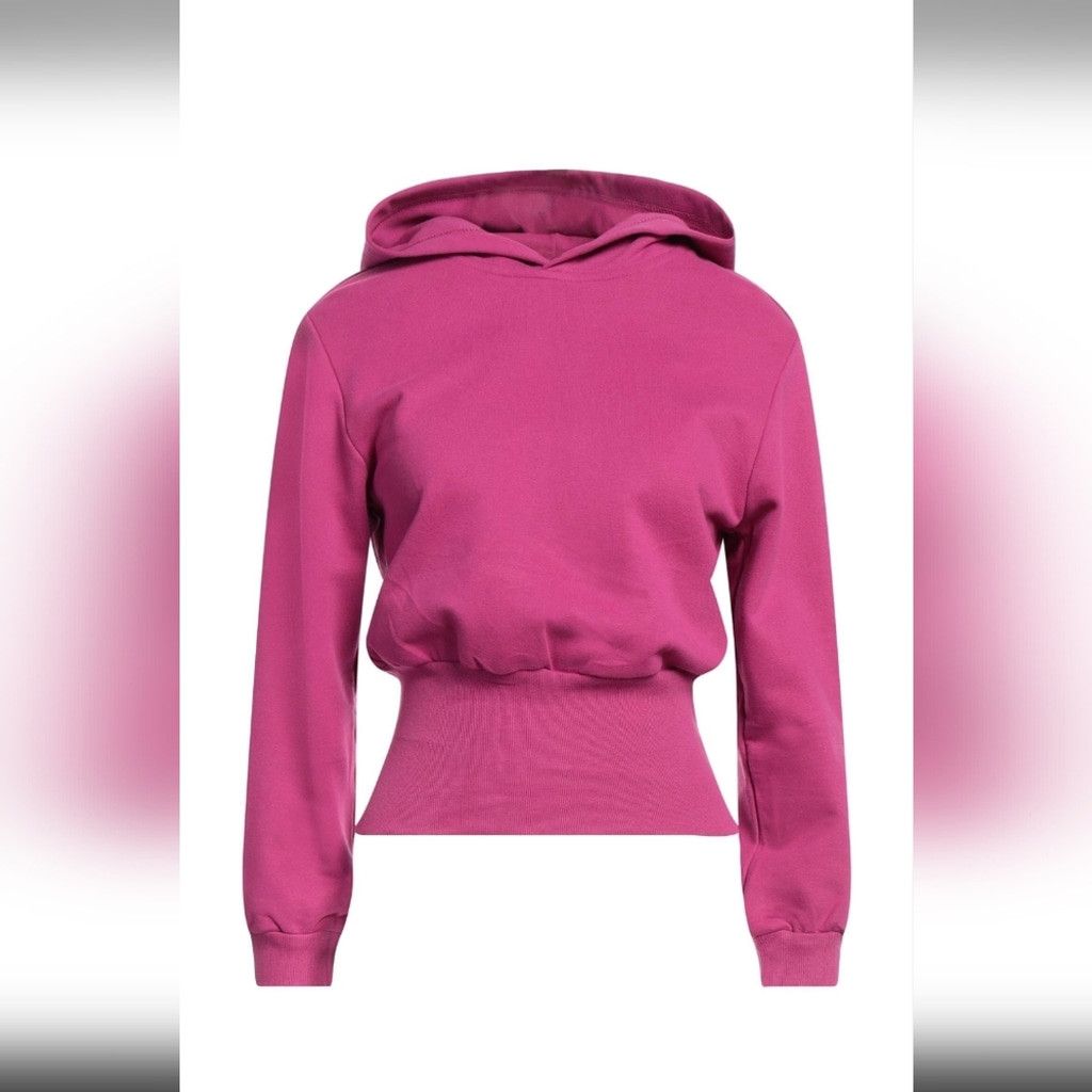 Balenciaga Balenciaga Pink Cropped Hoodie Sweatshirt Size XS / US 0-2 / IT 36-38 - 1 Thumbnail