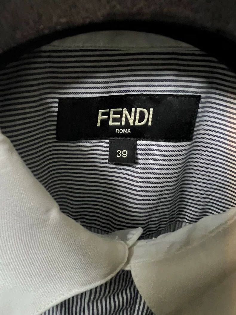 Fendi Fendi Men's Striped Long Sleeve Shirt-2508 Size US M / EU 48-50 / 2 - 6 Thumbnail