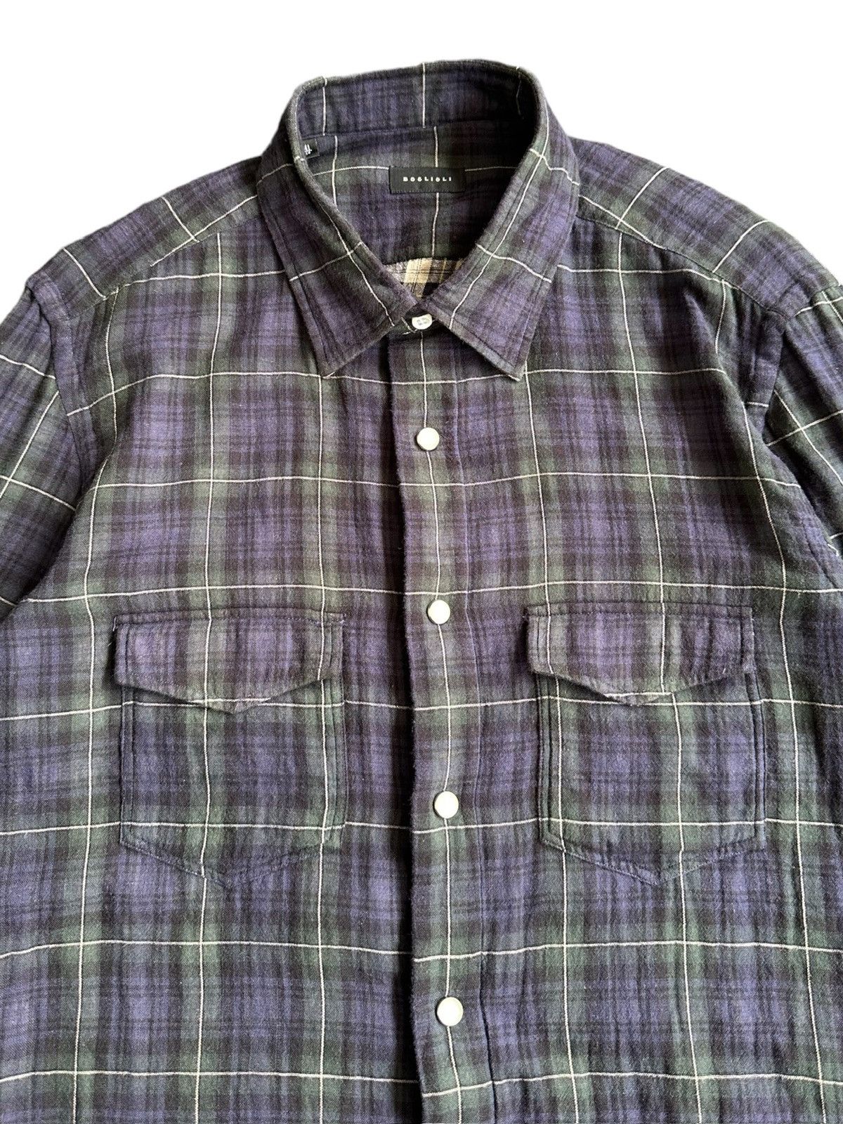 Boglioli Boglioli checker double layer shirt Size US M / EU 48-50 / 2 - 6 Thumbnail