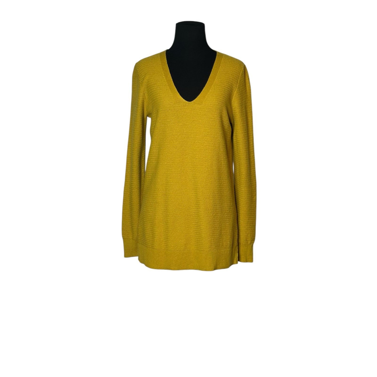 Gap Gap yellow long sleeves sweater v neck size Small Size S / US 4 / IT 40 - 1 Thumbnail